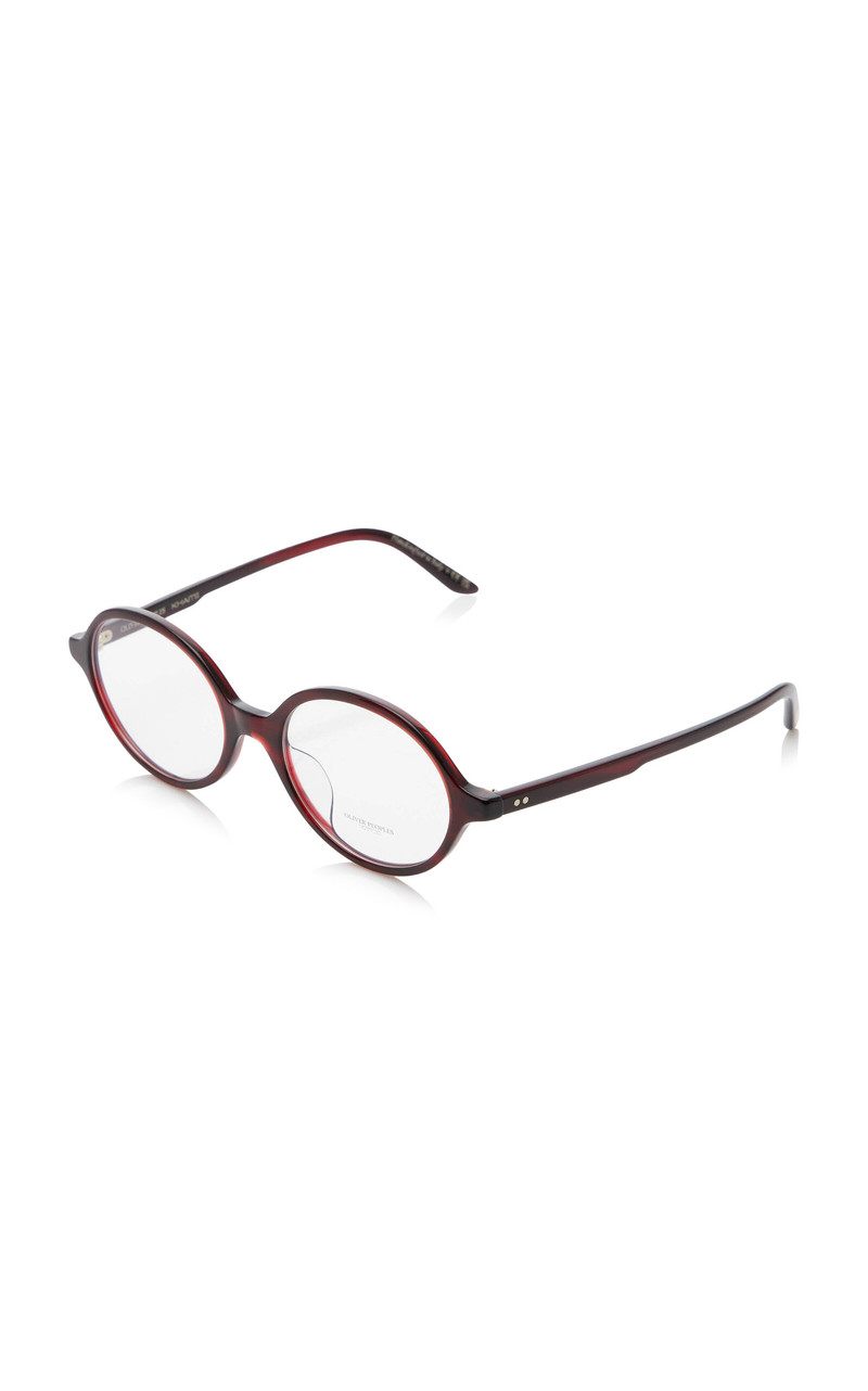 x Oliver Peoples 2000RX Round-Frame Acetate Glasses black 3
