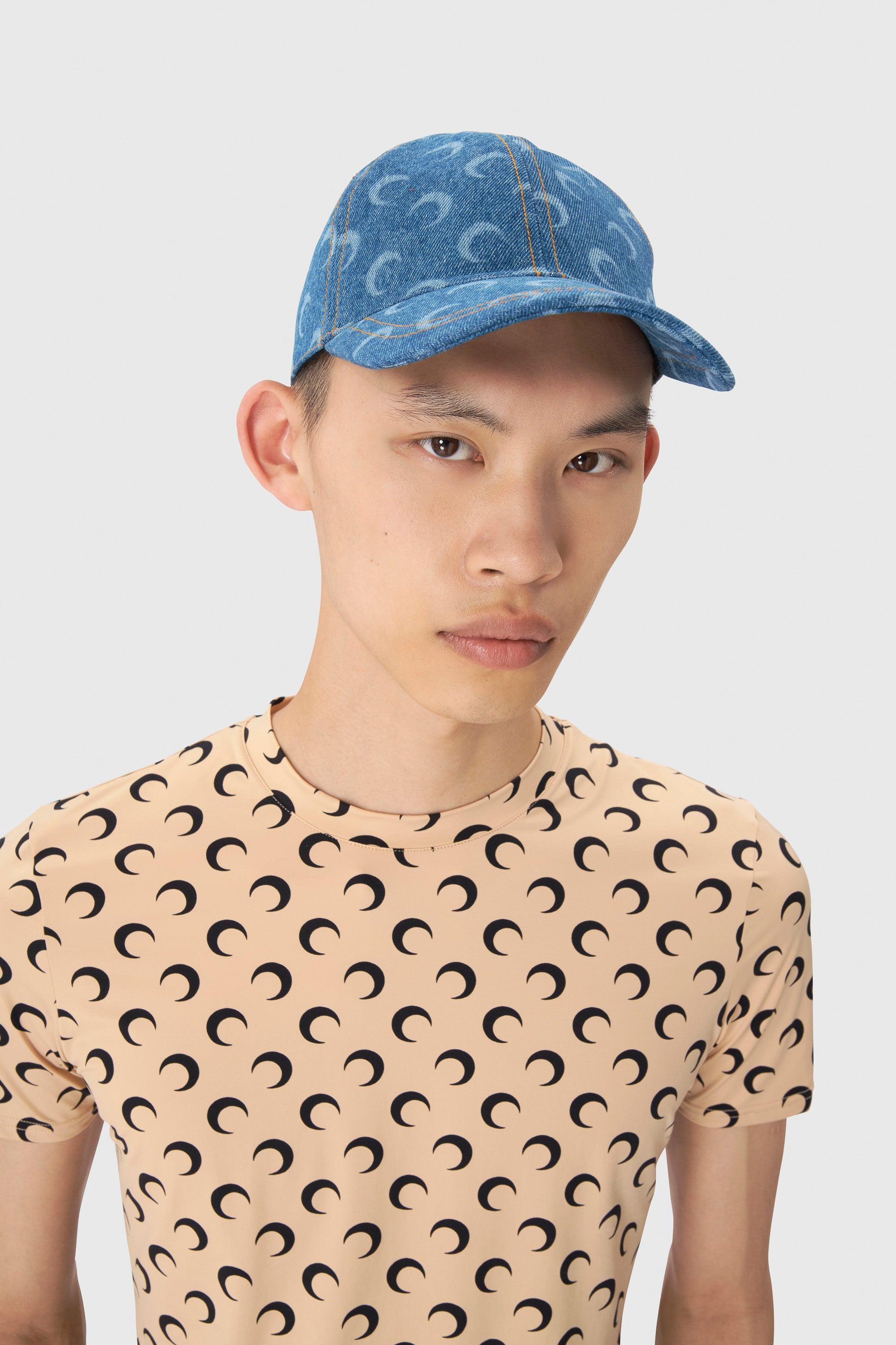 Moon Laser Denim Baseball Cap - 3