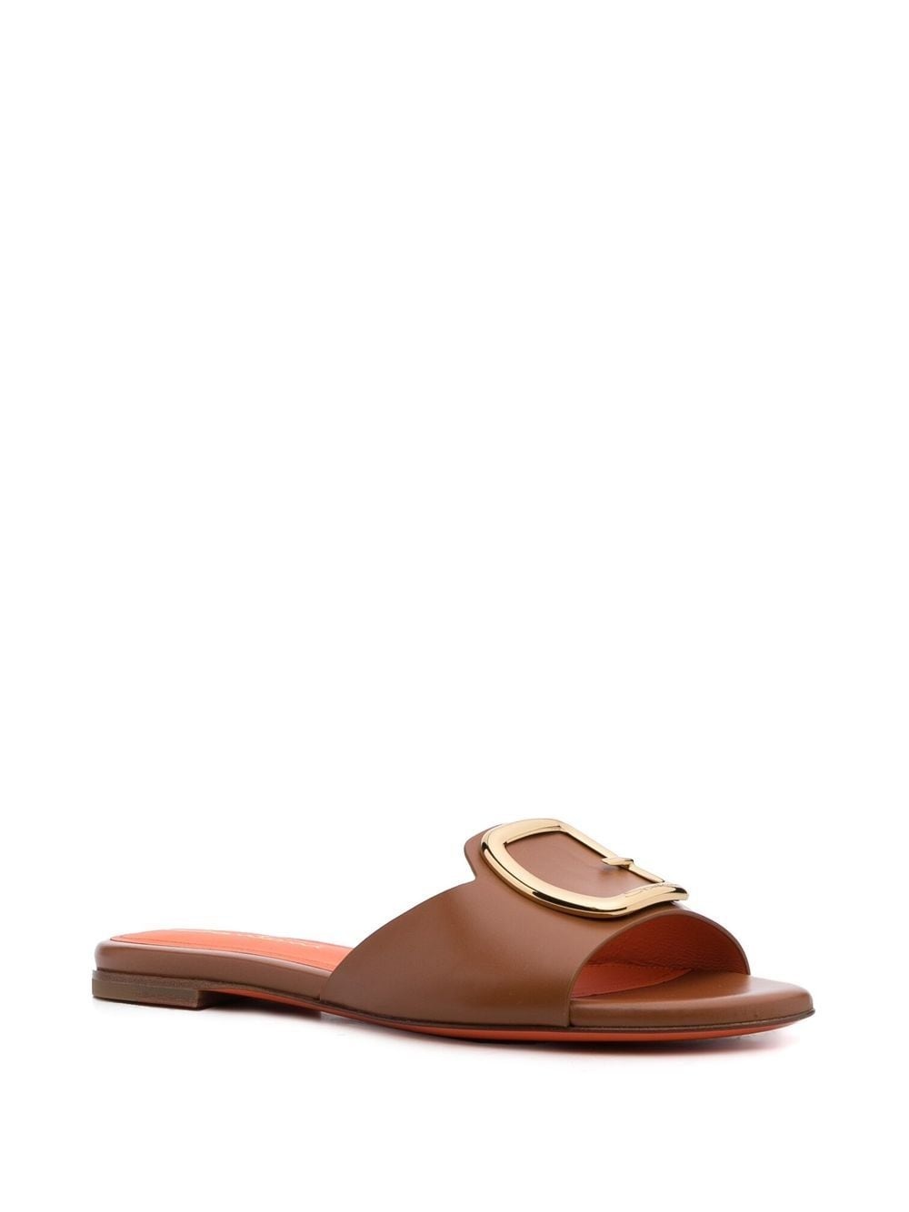 front buckle-detail mules - 2