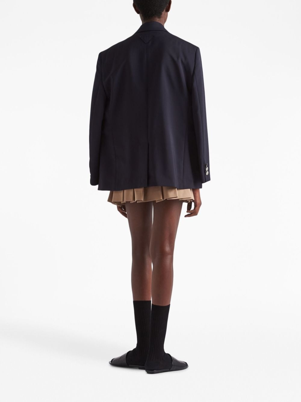 pleated cotton miniskirt - 3