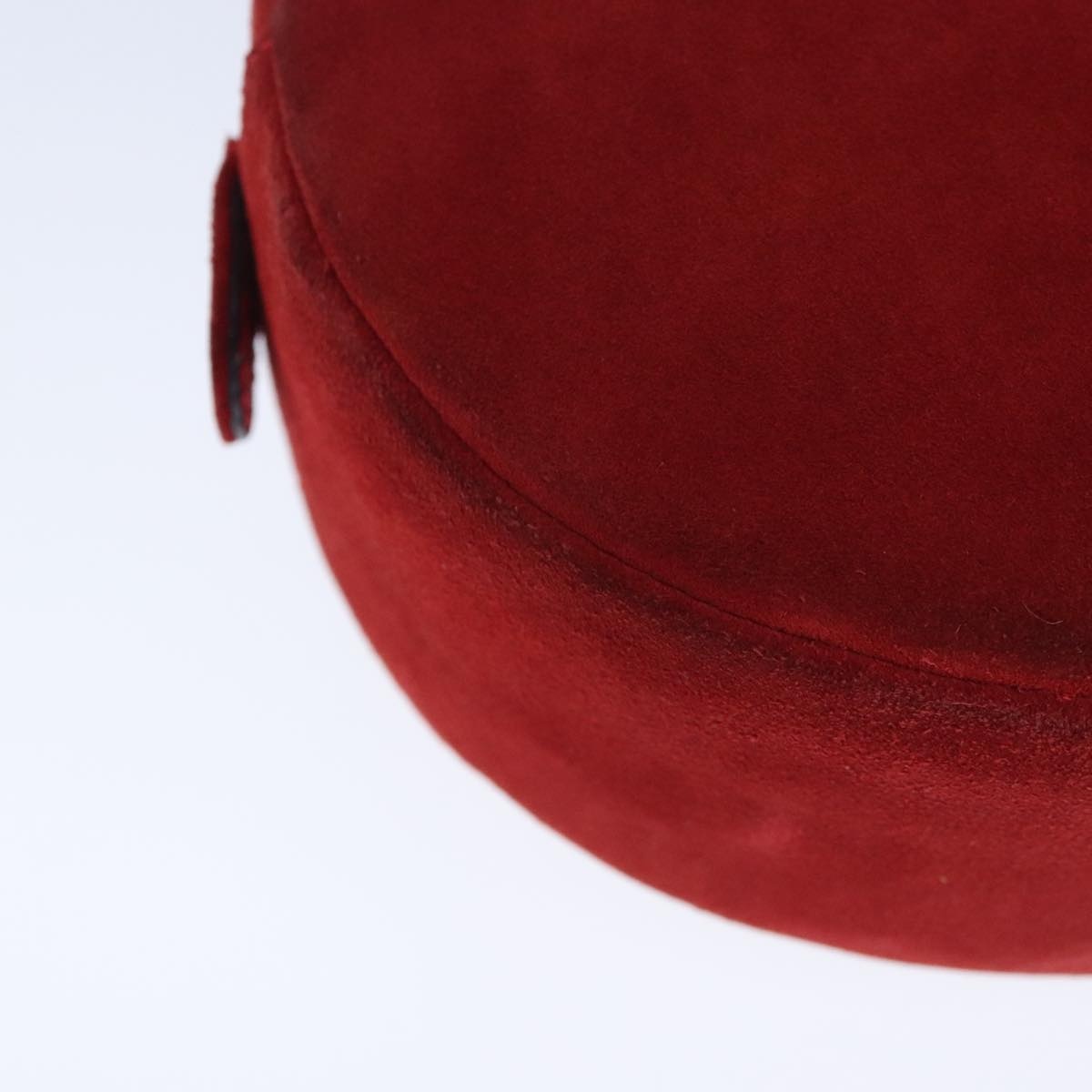 CELINE Hand Bag Suede Red Gold - 12