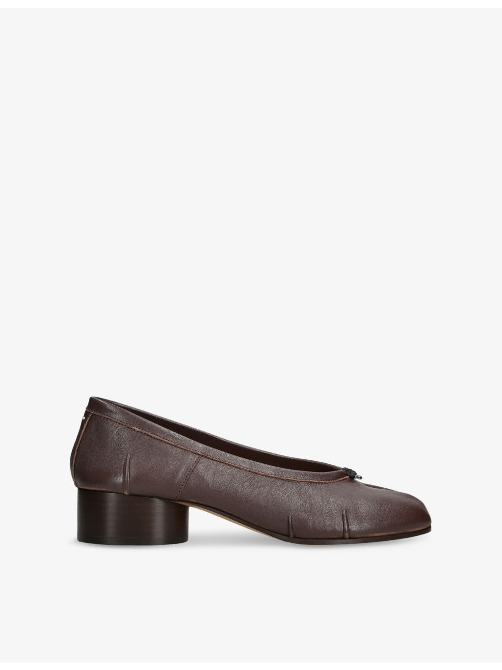 Tabi Ballerina Leather Heeled Pumps - 1