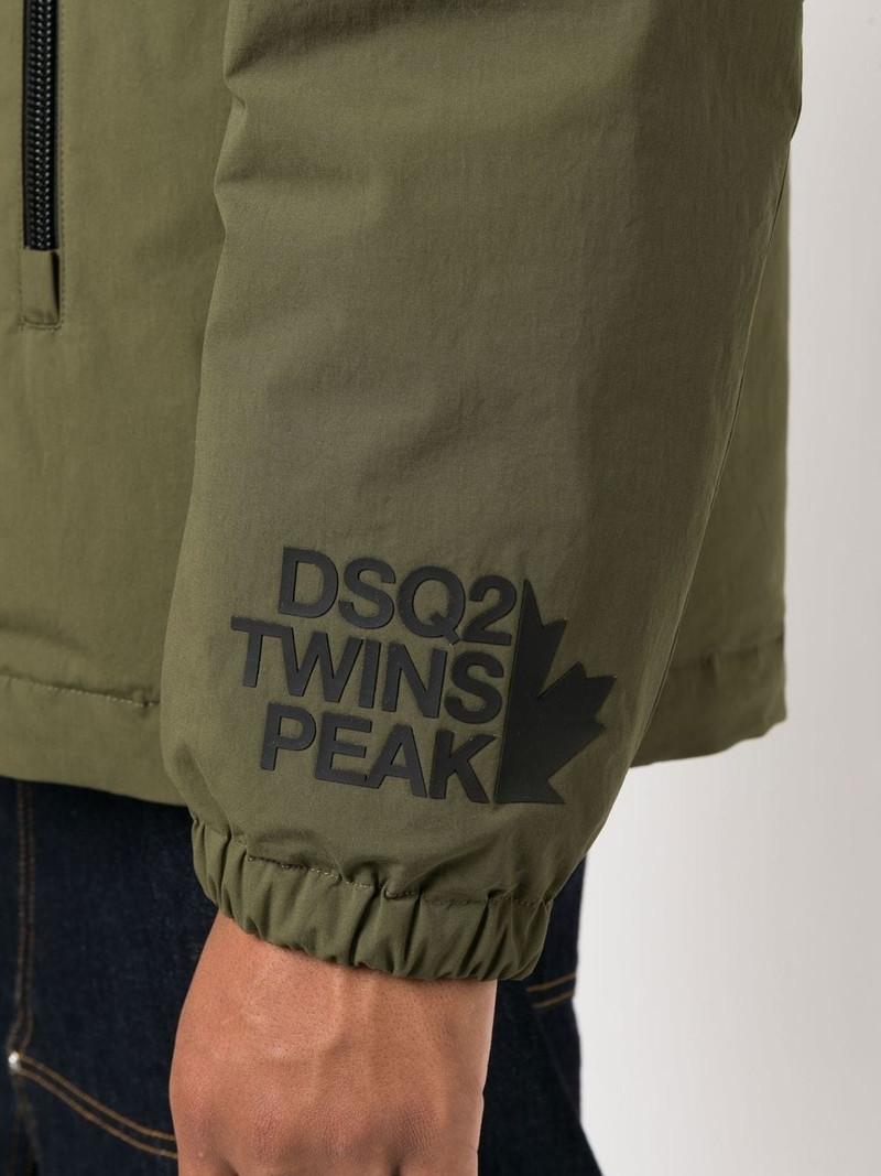 logo-print zip-up jacket 5