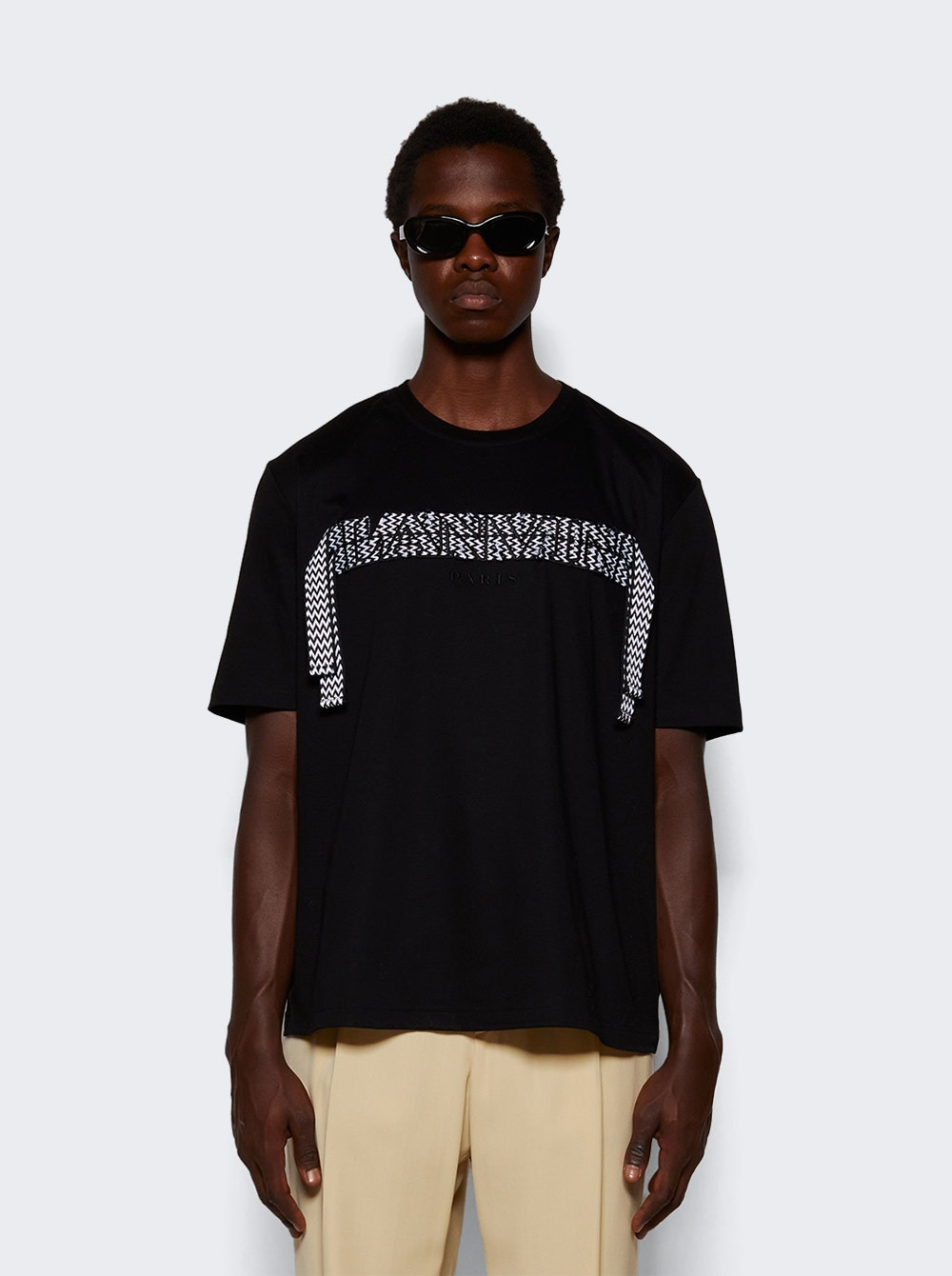 Curb Lace T-shirt Black - 3