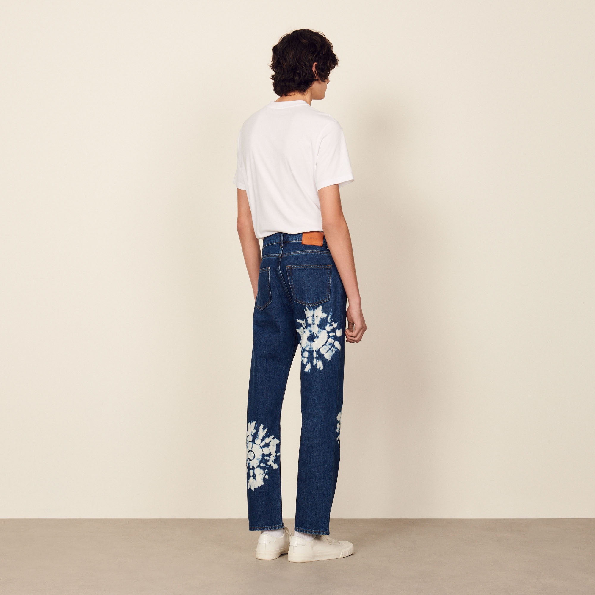 Straight-cut tie-dye jeans - 3