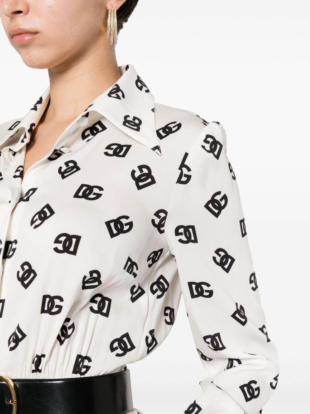 logo-print midi dress - 5