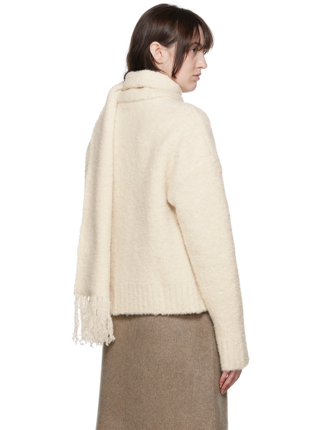 Off-White Scarf Sweater - 3