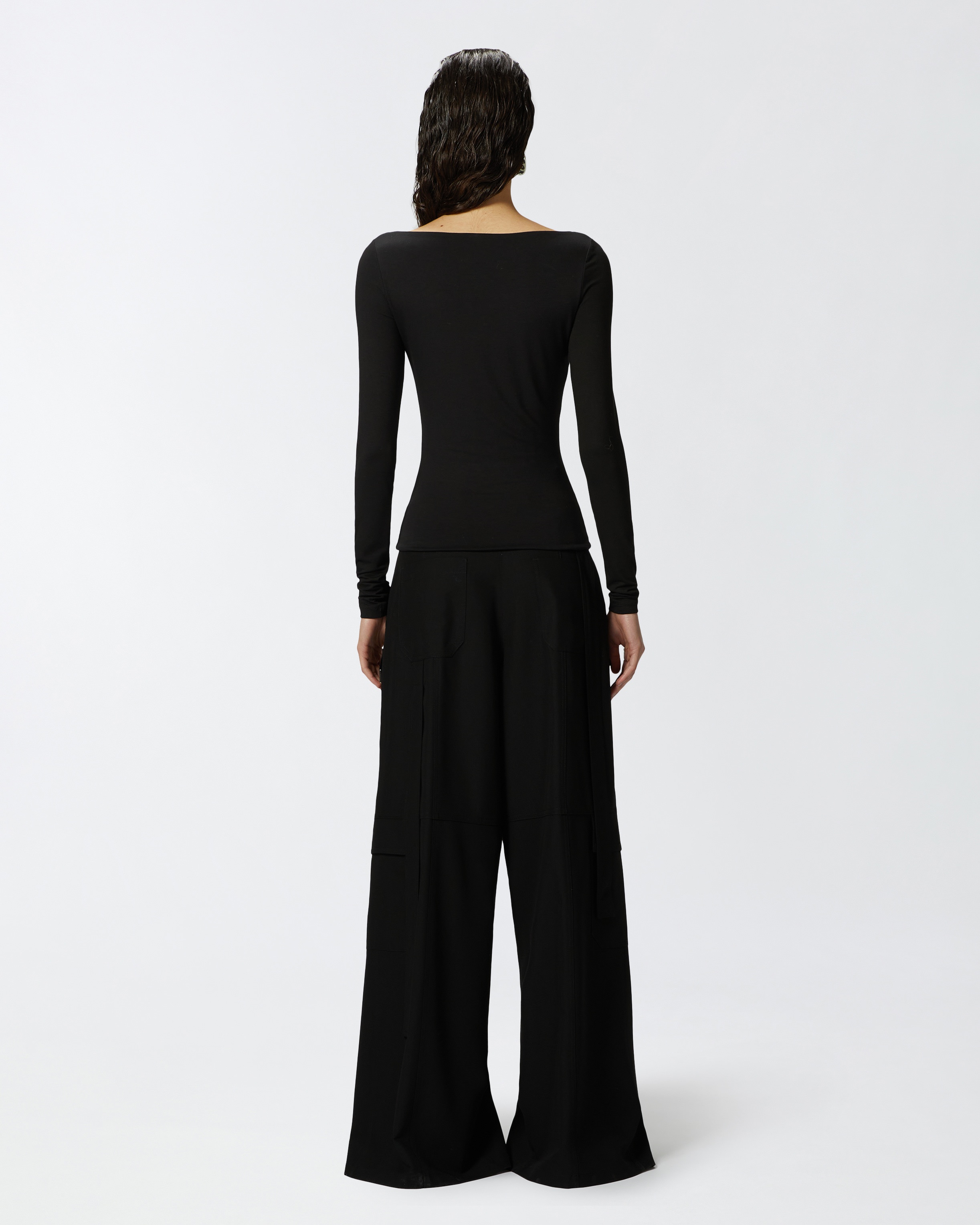 SLIM-FIT SWEATER WITH ZIP AND GATHERING AT THE FRONT - 4