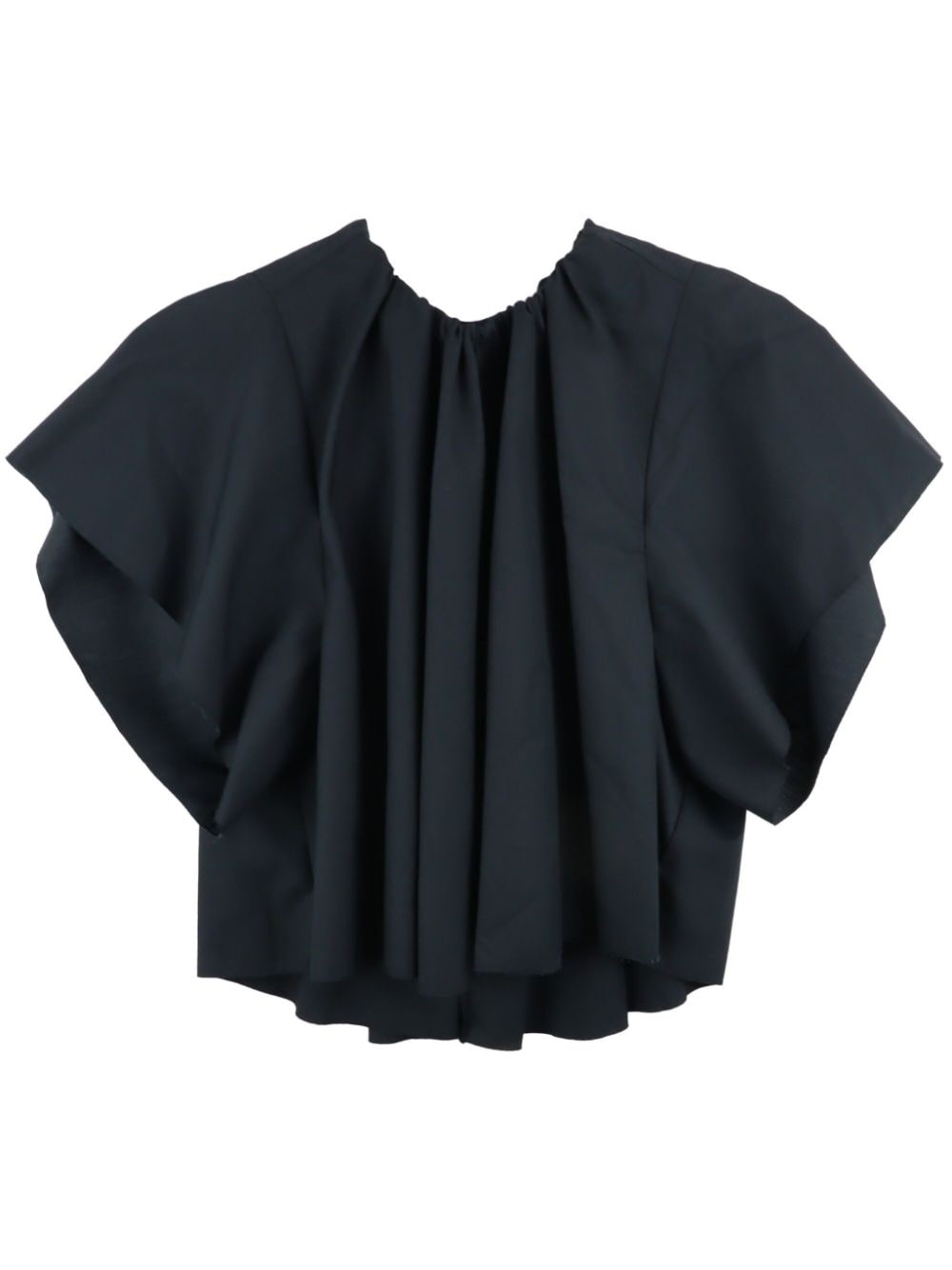 pleated cotton blouse - 1