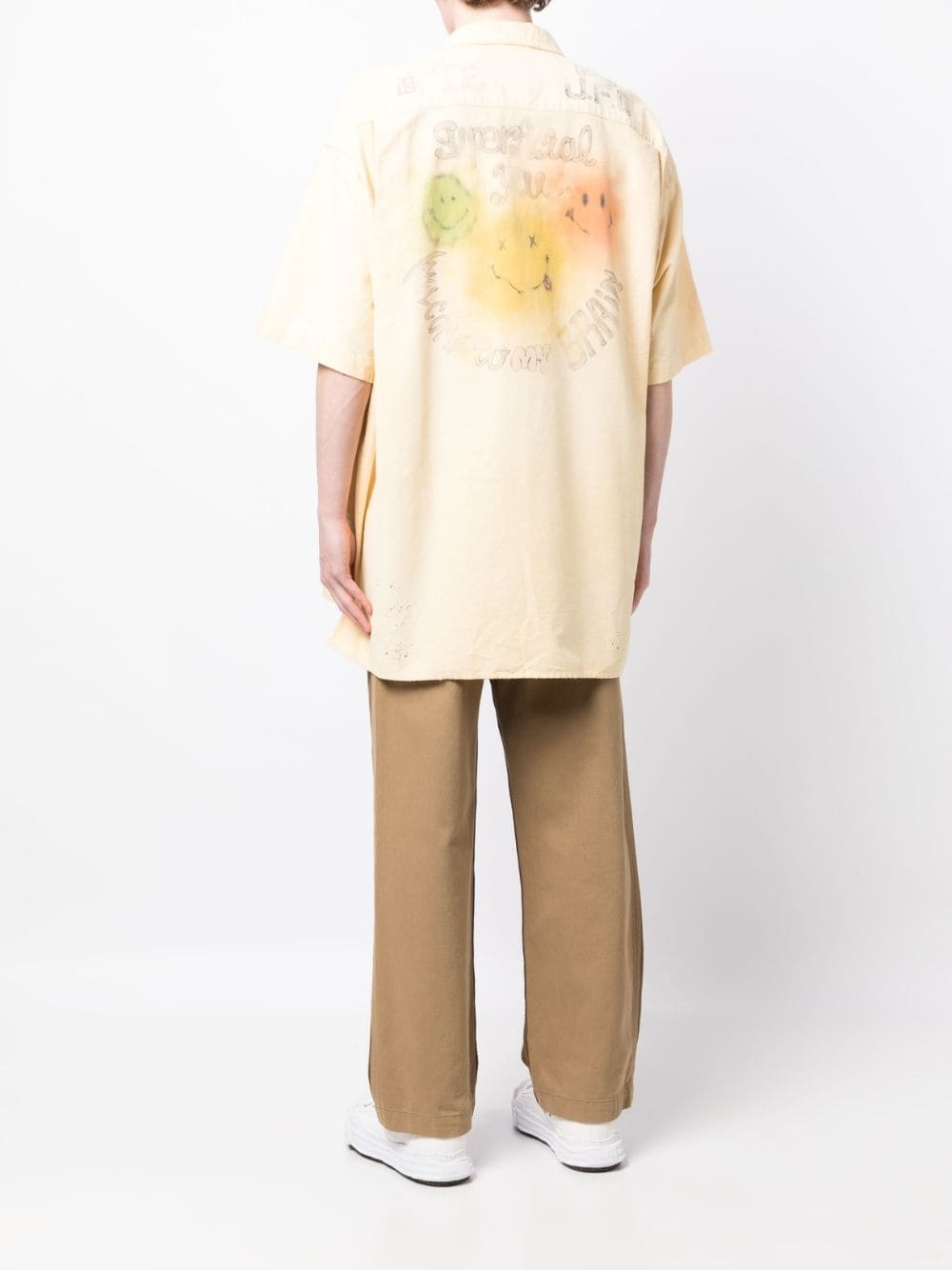 graphic-print short-sleeved cotton shirt - 4
