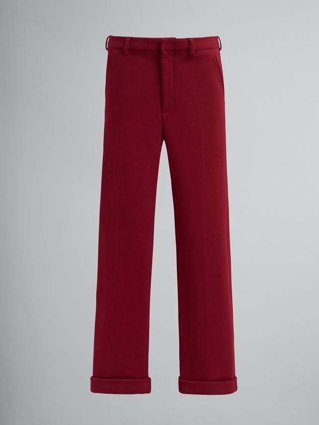 COMPACT COTTON SWEATSHIRT PANTS - 1