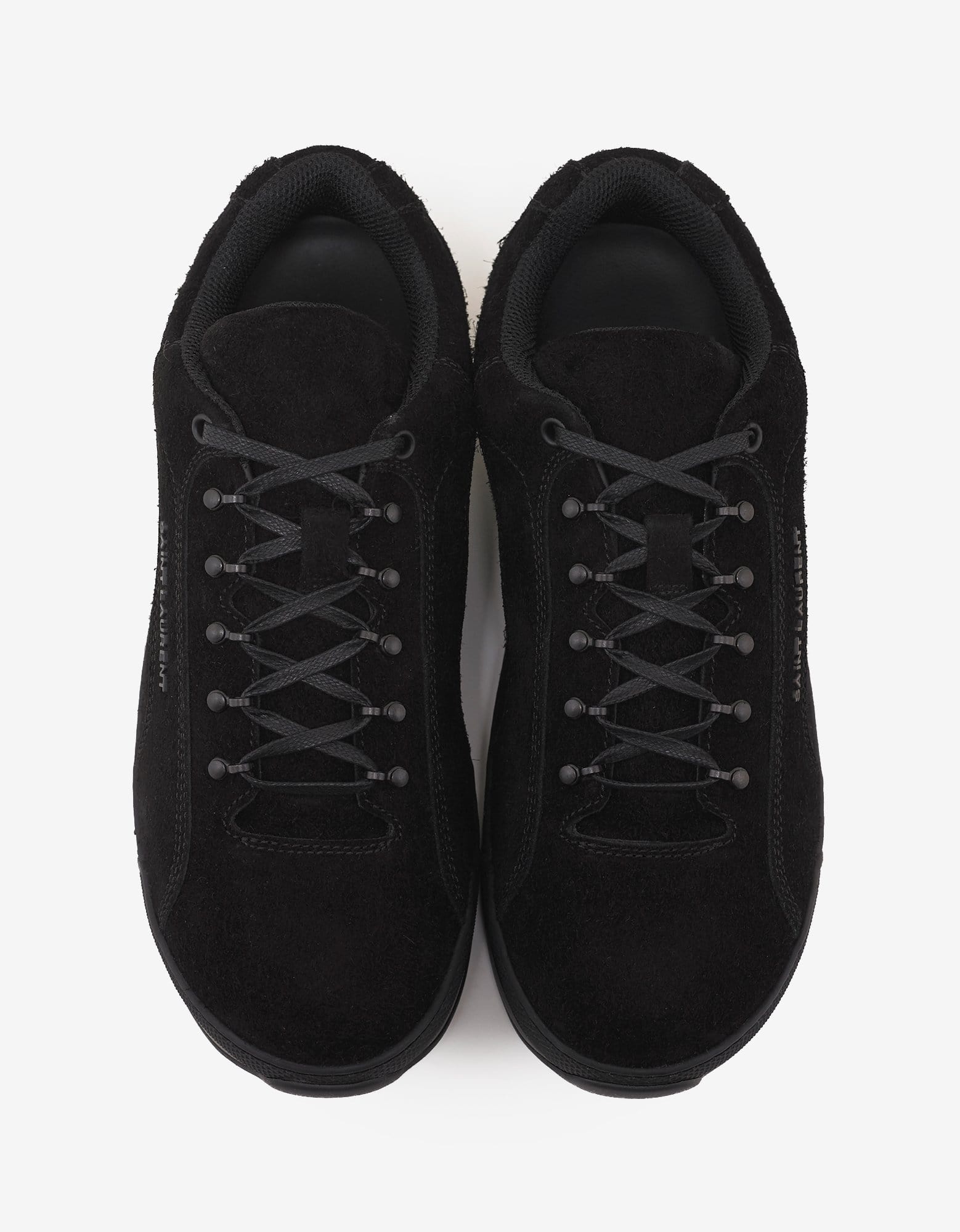 Black Suede Leather Jump Trainers - 5