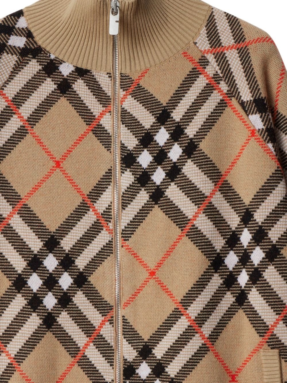 Vintage Check zip-up cardigan - 5