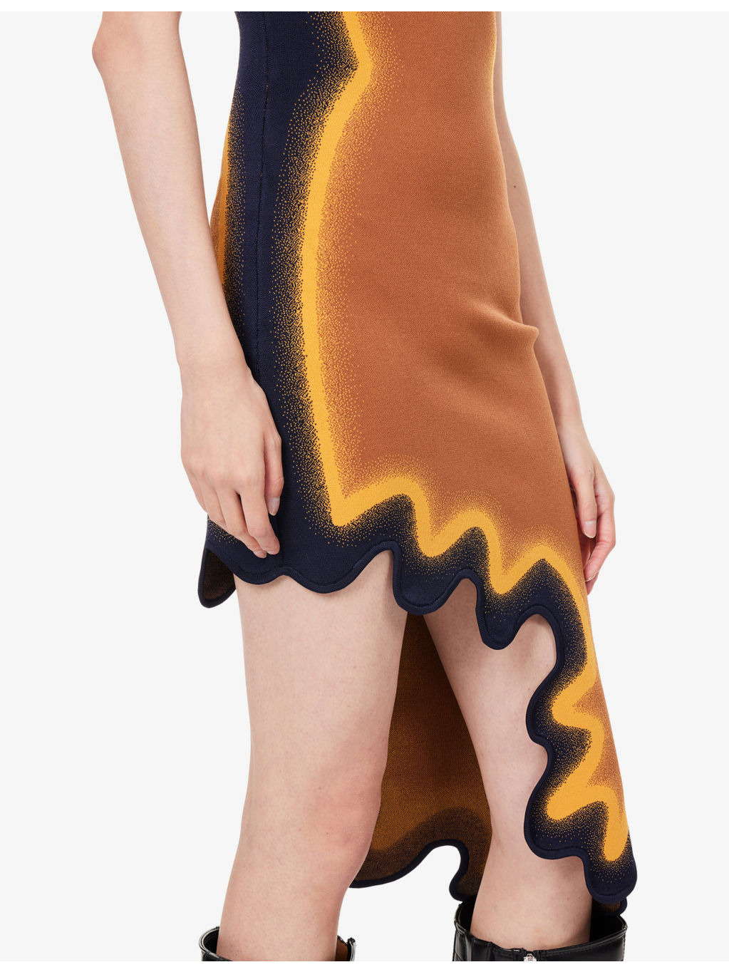 Aster Reversible Wavy Knit Mini Dress - 6