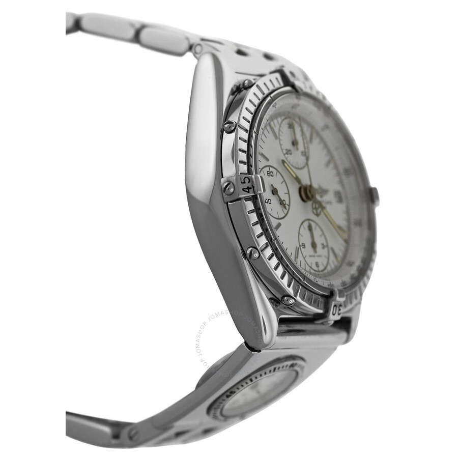 Pre-owned Breitling Chronoma Automatic White Dial Men's Watch A61072 - 3