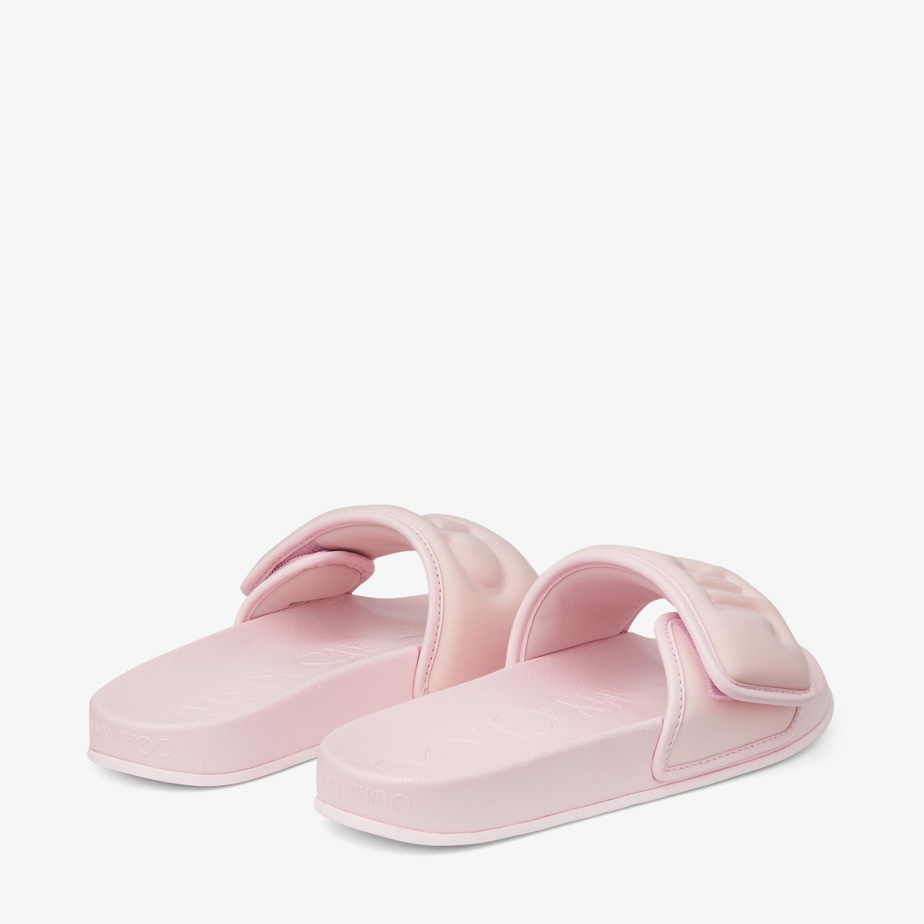 Fitz/F
Powder Pink Puffed Logo Lycra Slides - 5