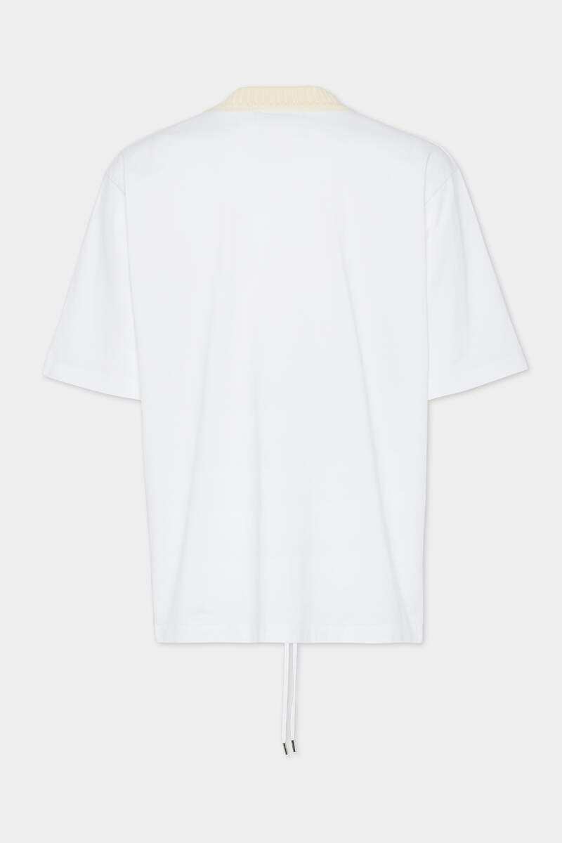 DSQUARED2 WASH LOOSE FIT DRAWSTRING HEM T-SHIRT outlook