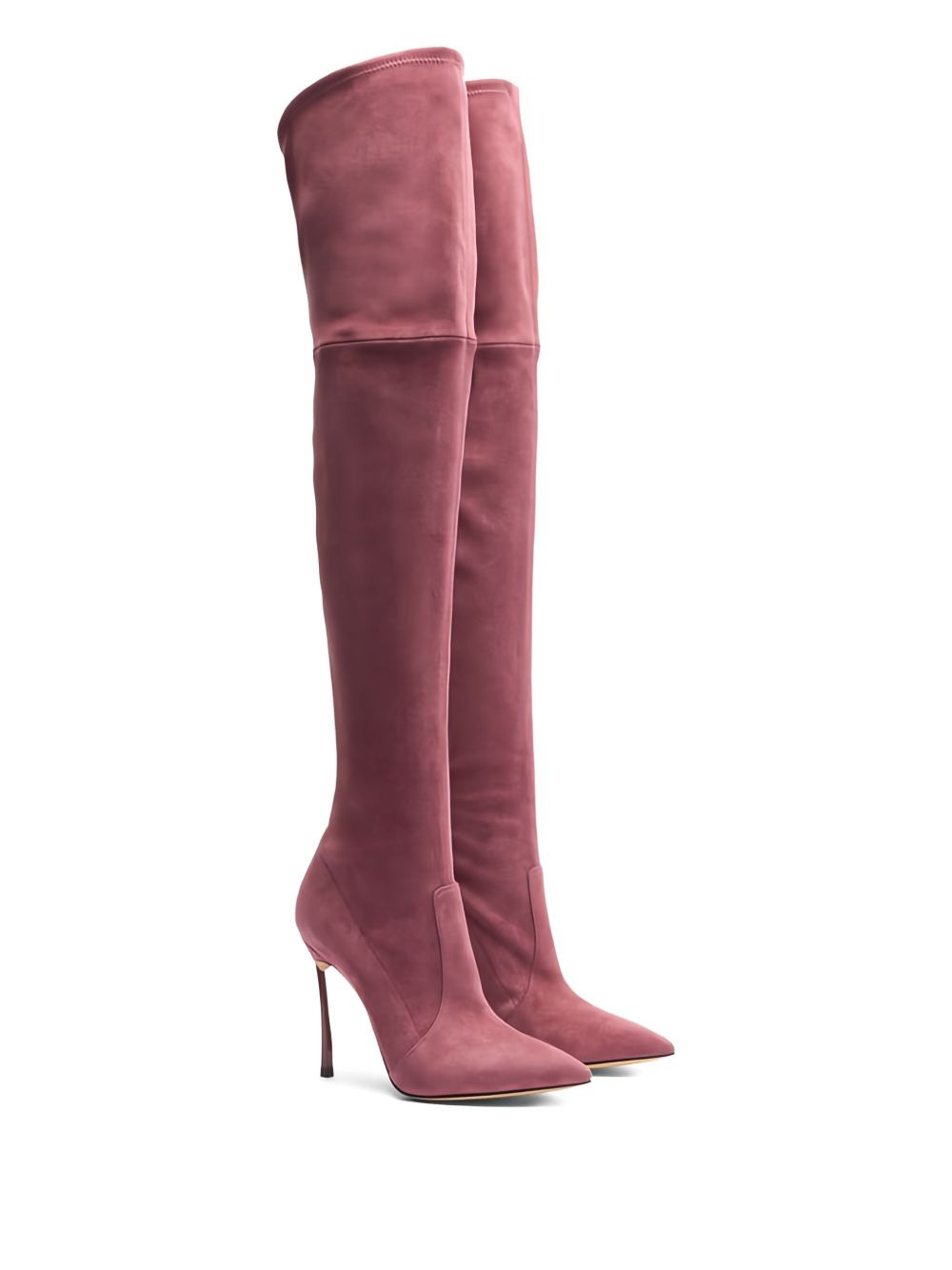 10mm over-the-knee suede boots - 2