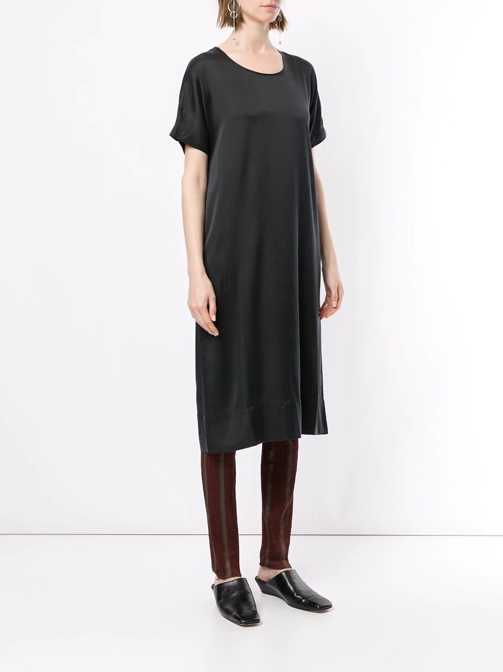 short-sleeve midi dress - 3