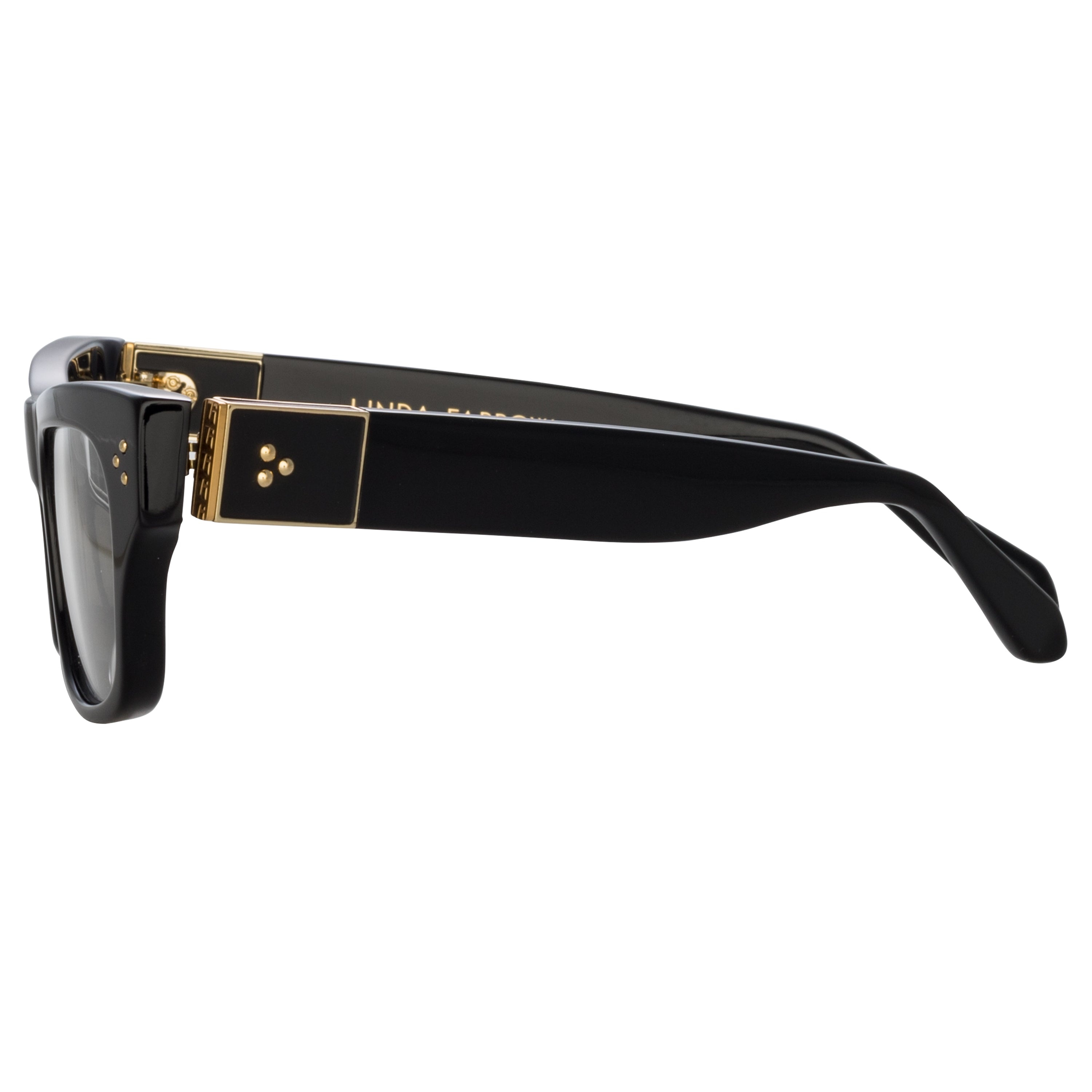 FALCK RECTANGULAR OPTICAL FRAME IN BLACK - 3