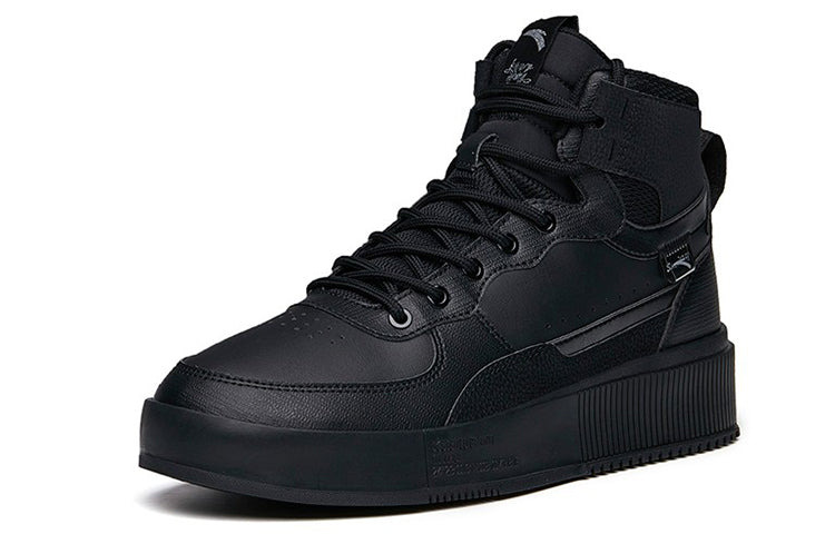 ANTA Mid Top Skateboarding Shoes 'Black' 912138011-5 - 2