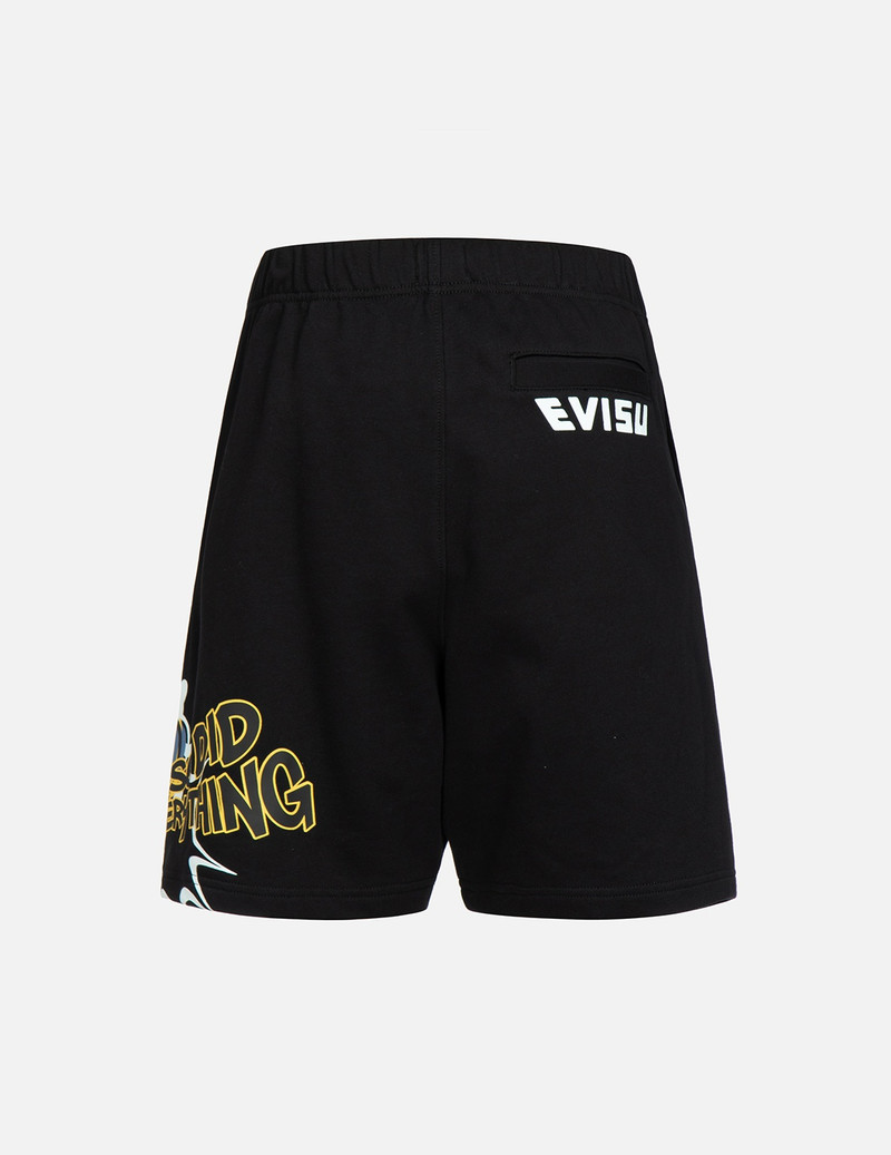 TRANSFORMING DARUMA PRINT SWEAT SHORTS 2