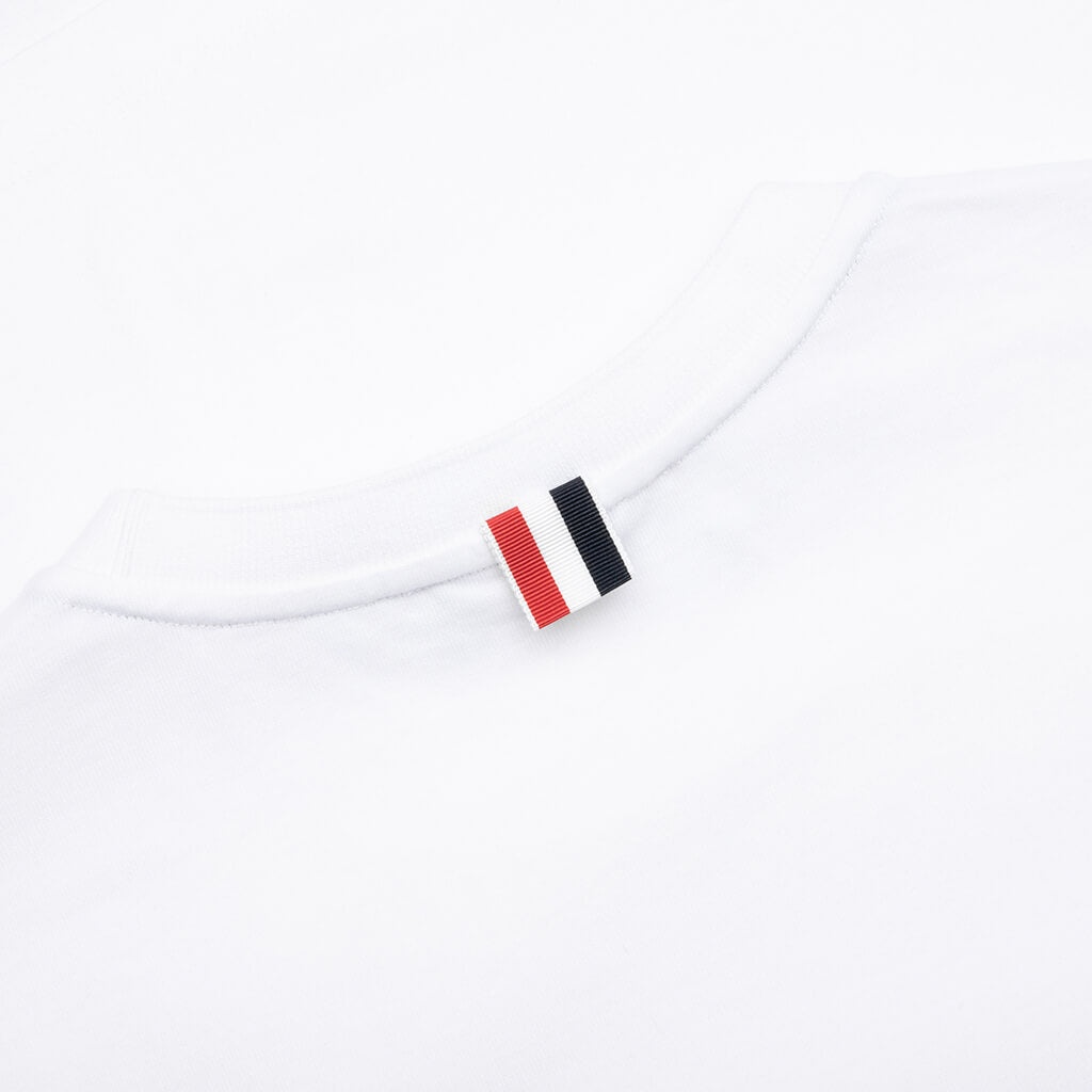 MIDWEIGHT JERSEY STRIPE S/S TEE - WHITE - 4