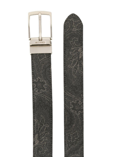 Etro Reversible Paisley Print belt outlook