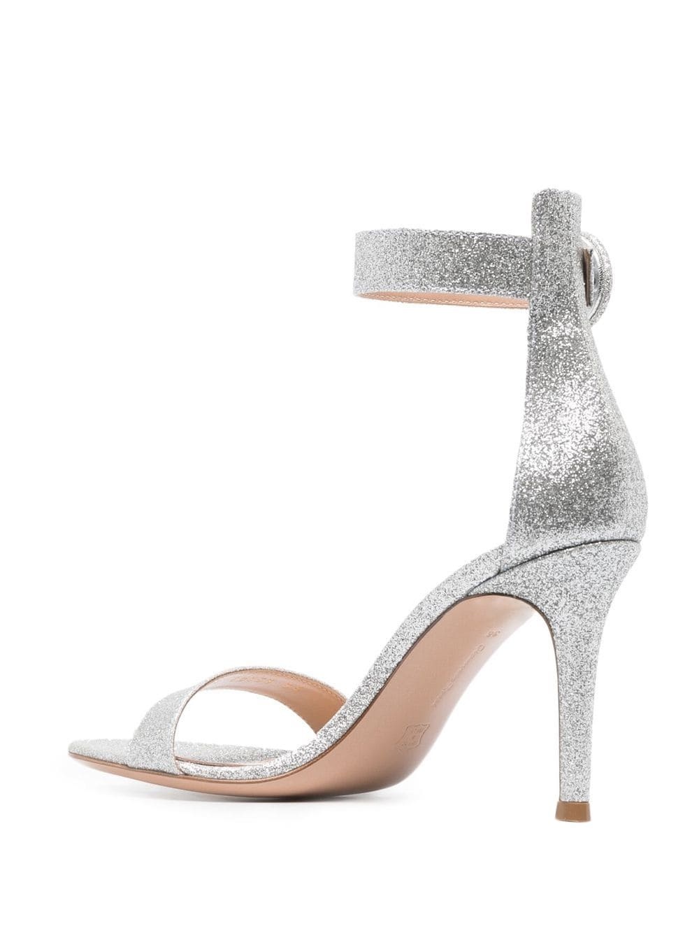 Portofino starlight leather high heel sandals - 3