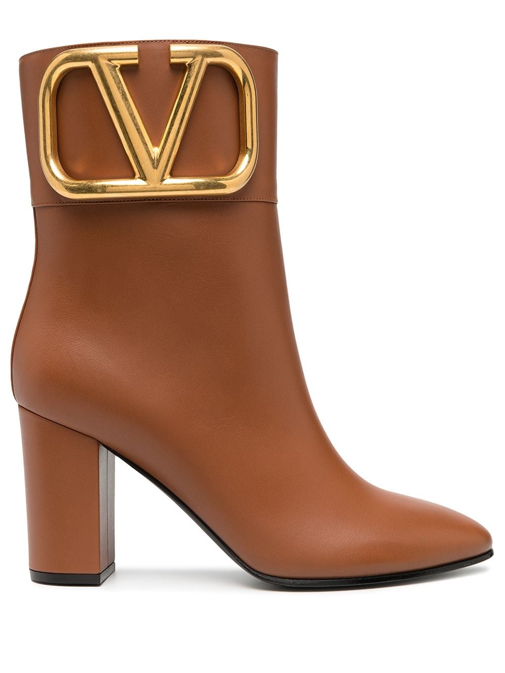 VLOGO block-heel ankle boots - 1