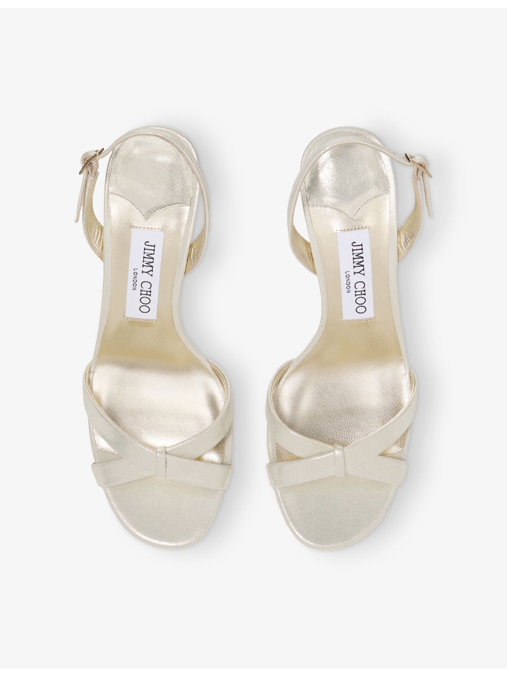 Elsy 90 Shimmer-Suede Heeled Sandals - 2