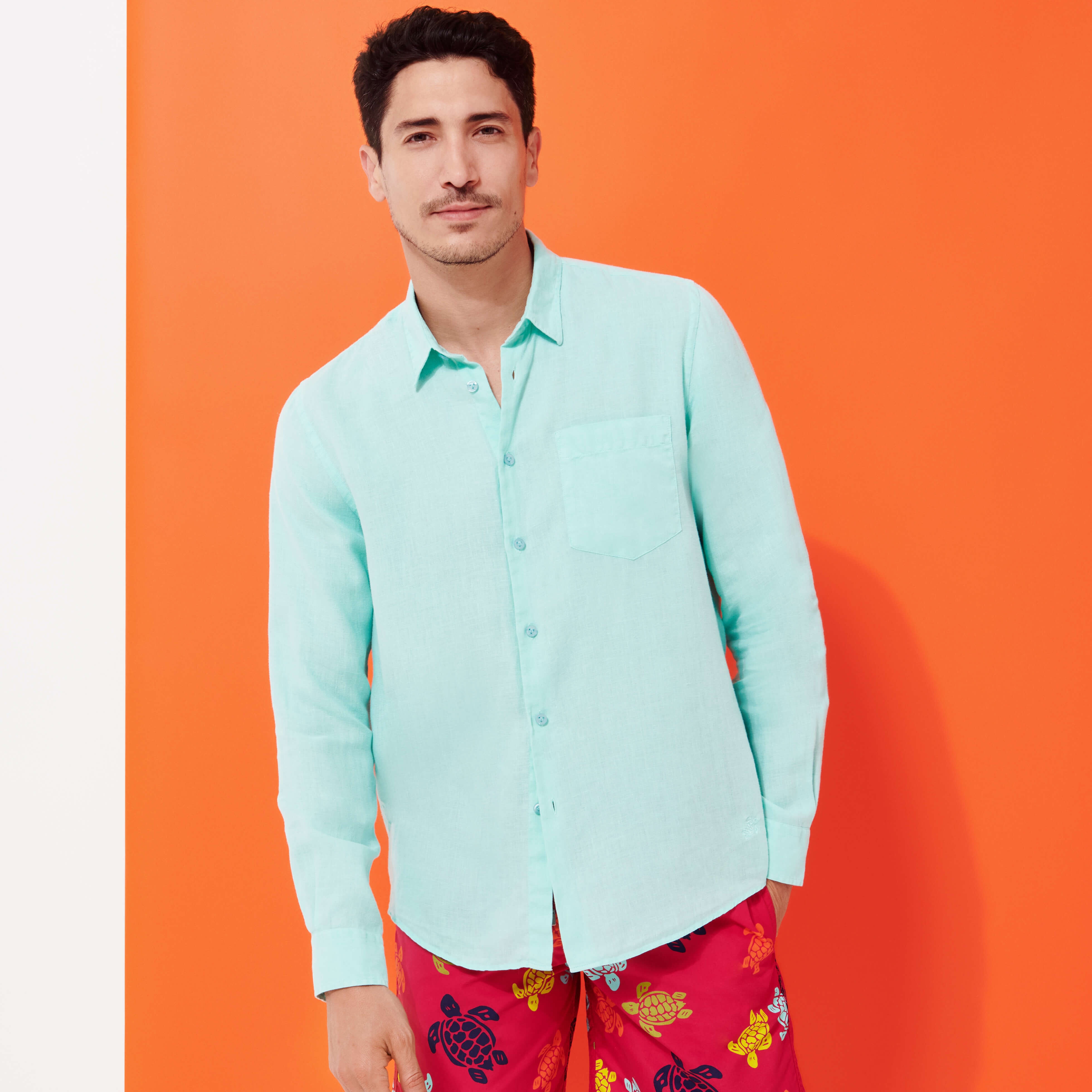 Men Long Swim Trunks Ronde Des Tortues - 9