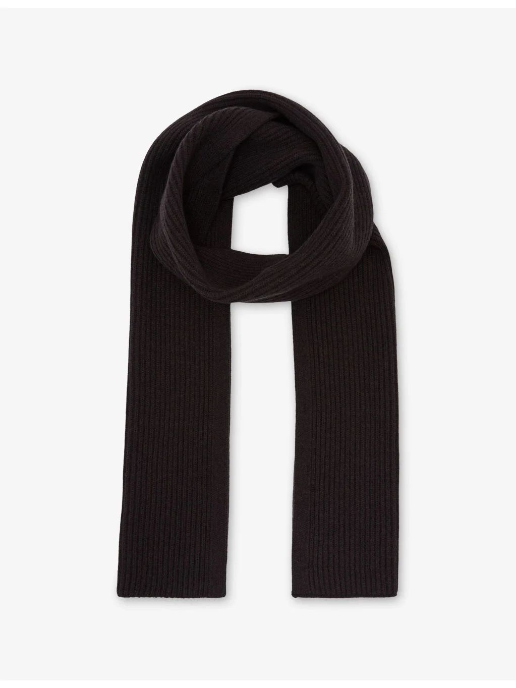 Chesterfield Ribbed Merino-Wool Scarf - 1