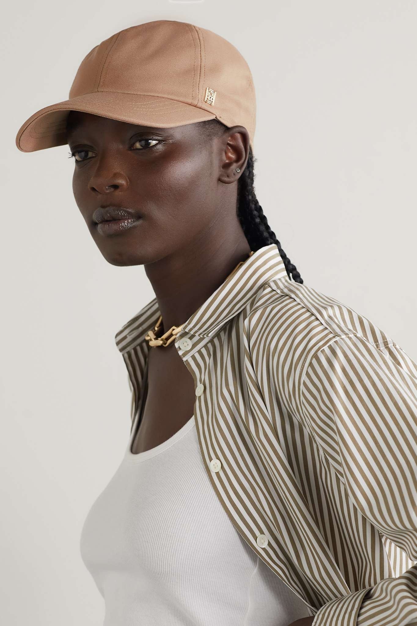 Totême Soho cotton-twill baseball cap netaporter REVERSIBLE