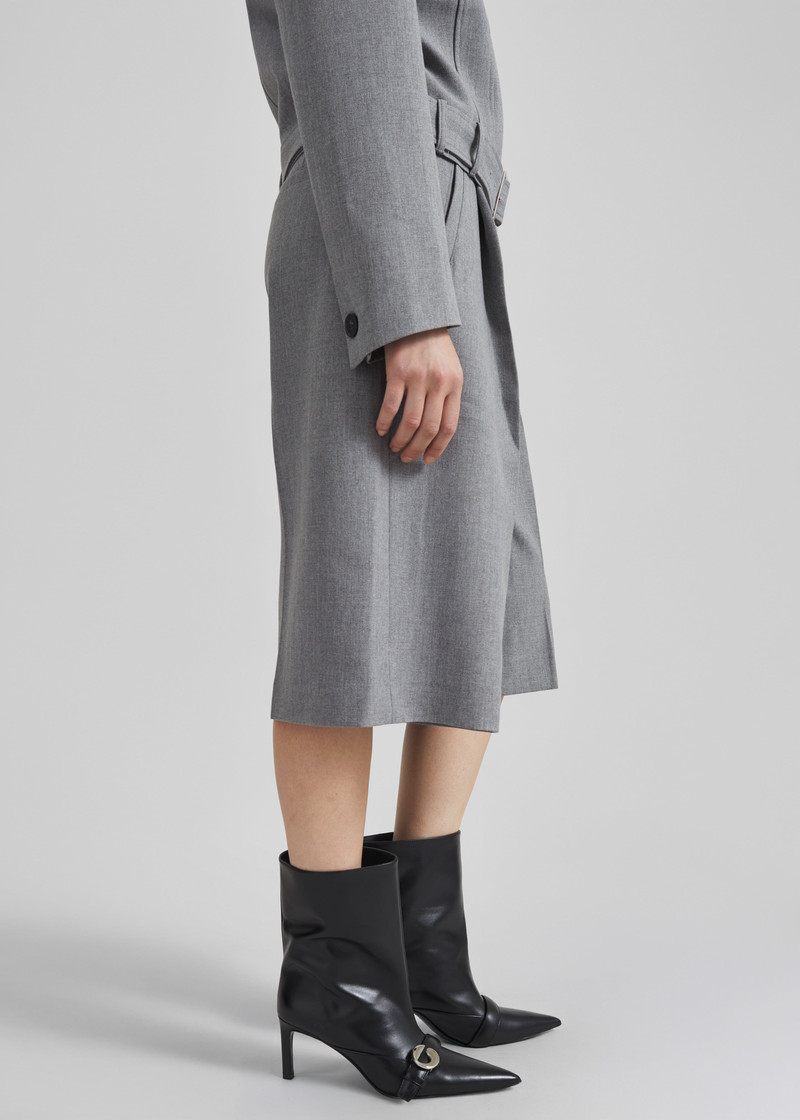 Coperni Ankle Heeled Belt Boots - Black 8