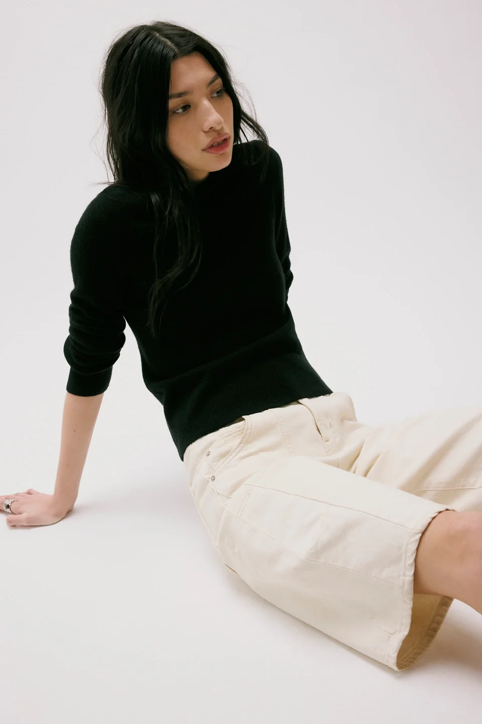 Malibu Cashmere Crewneck Sweater - 1