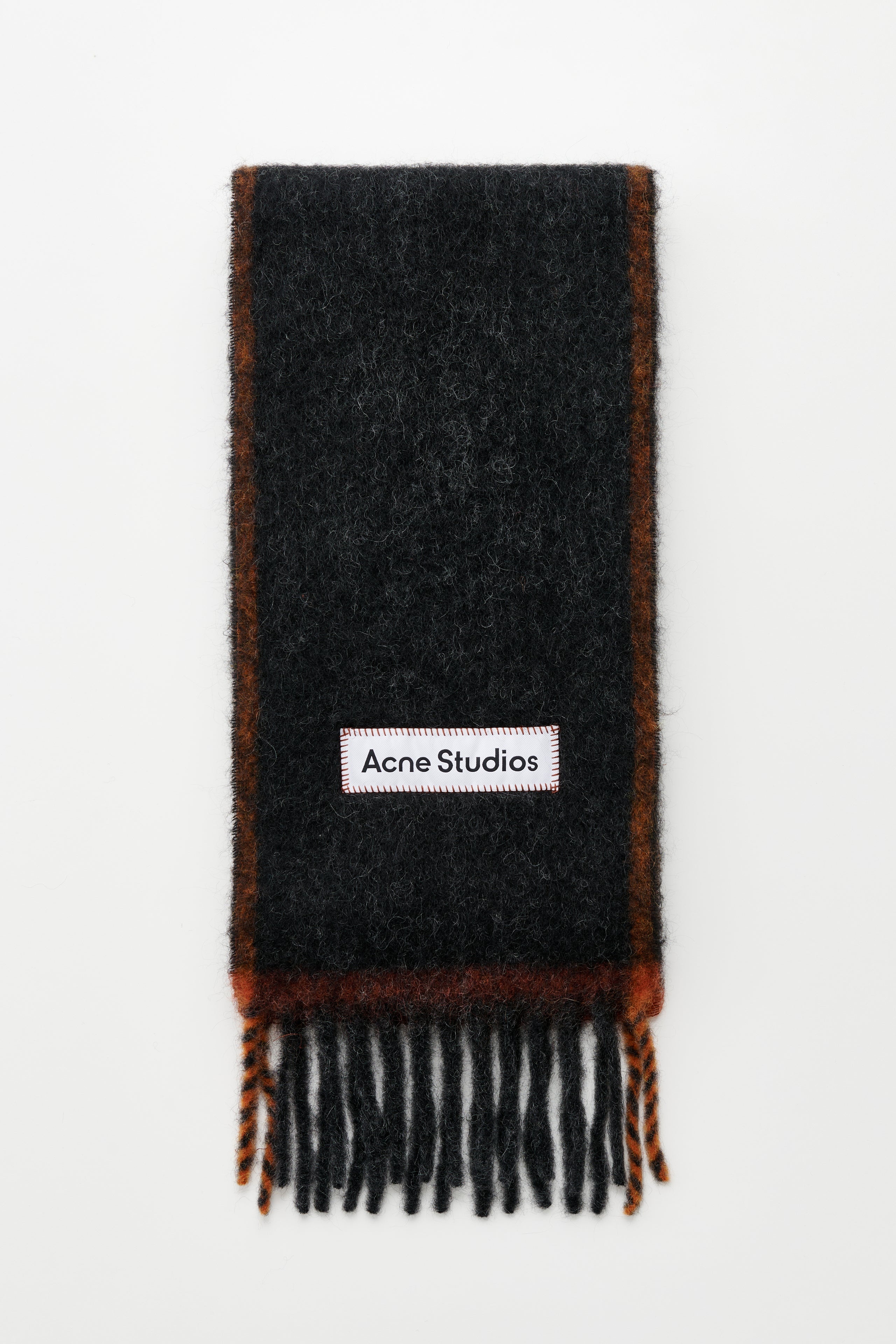 ACNE STUDIOS HEAVY SCARF BLACK - 1