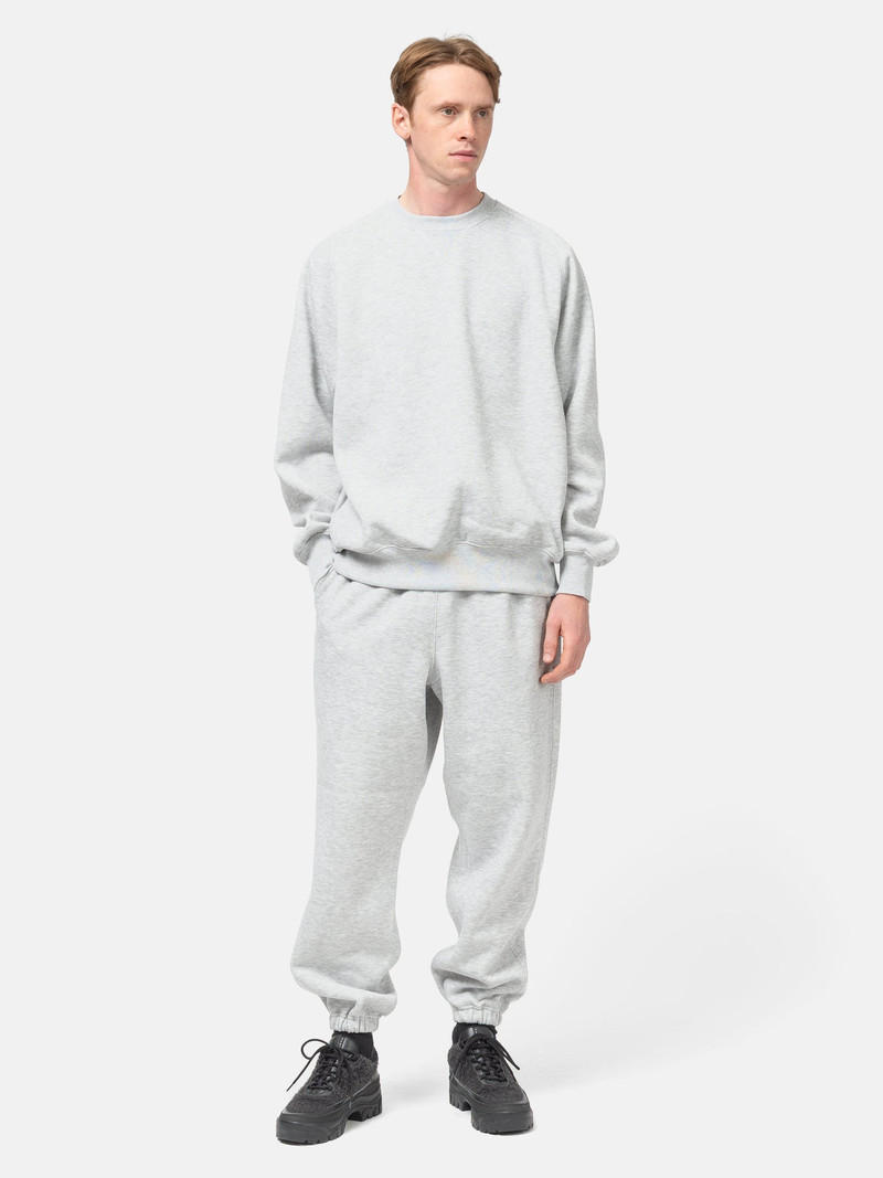 DAIWA PIER39 Tech Sweat Crew Freedom Sleeve Heather Gray outlook