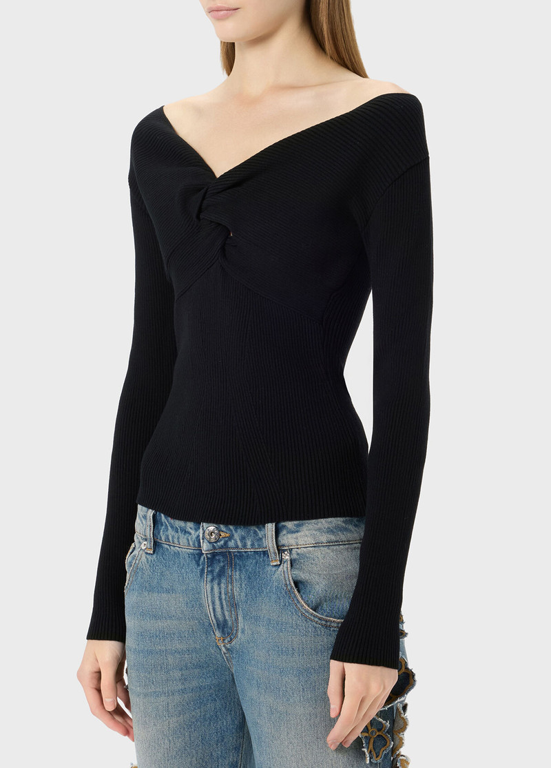 RIBBED TOP WITH KNOT 4