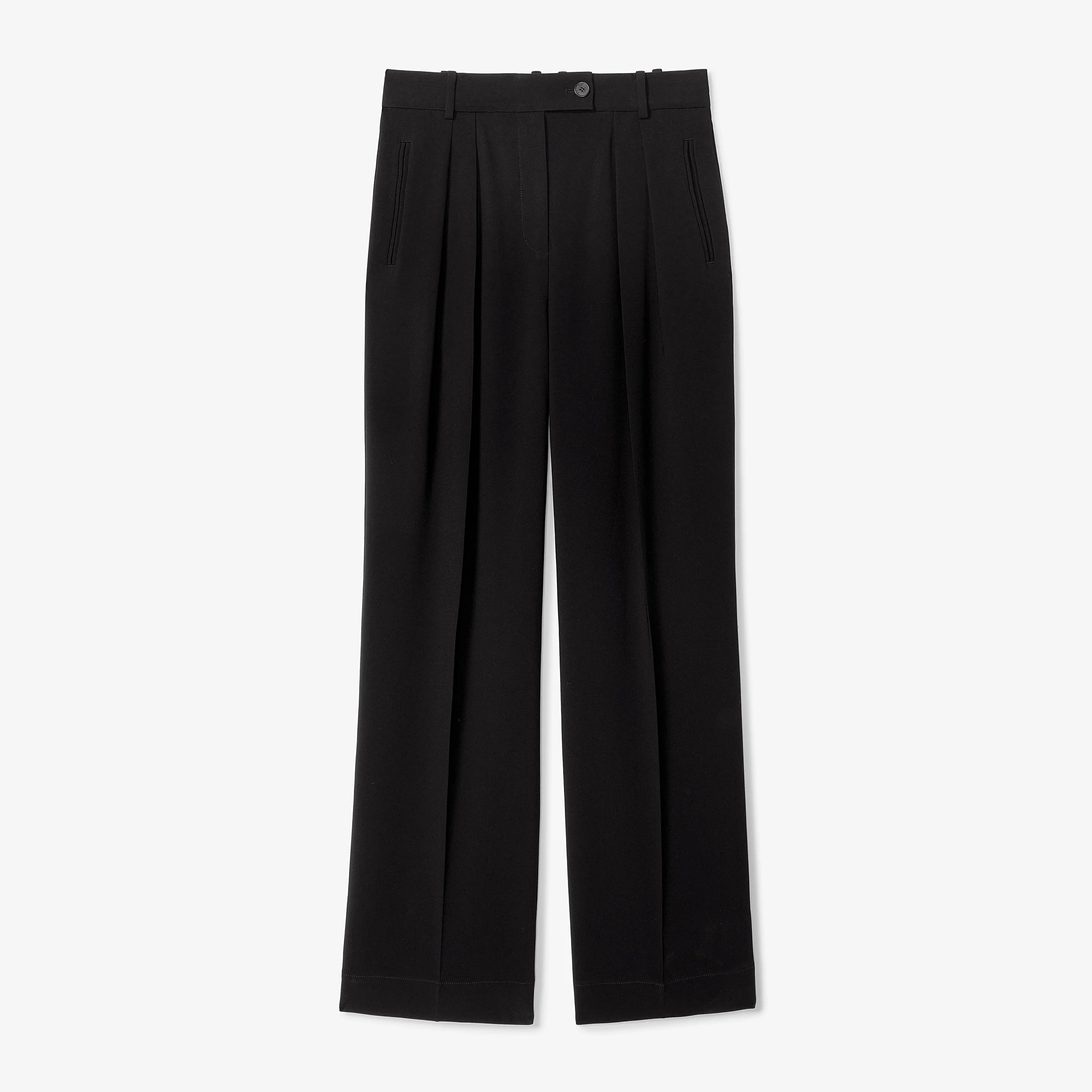 Bia Pleated Trouser - Everyday Crepe - 1