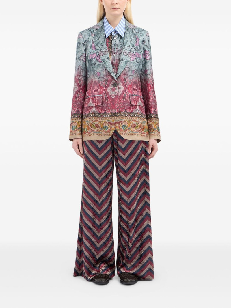 Pierre-Louis Mascia floral-print single-breasted blazer outlook