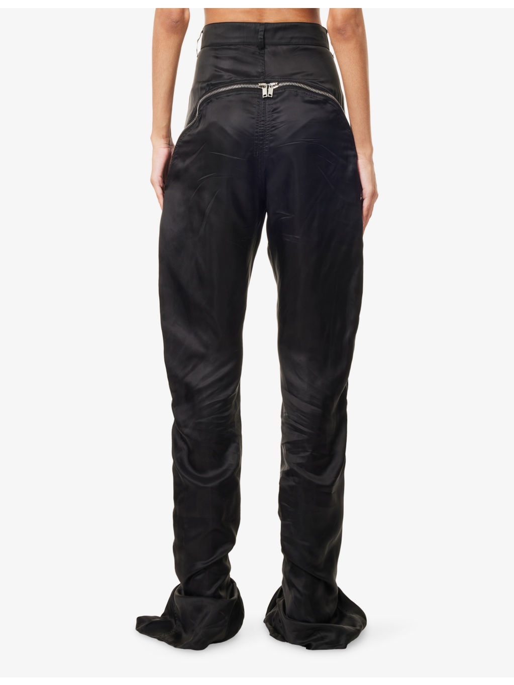 Bolan Banana Zipped Leather Trousers - 4