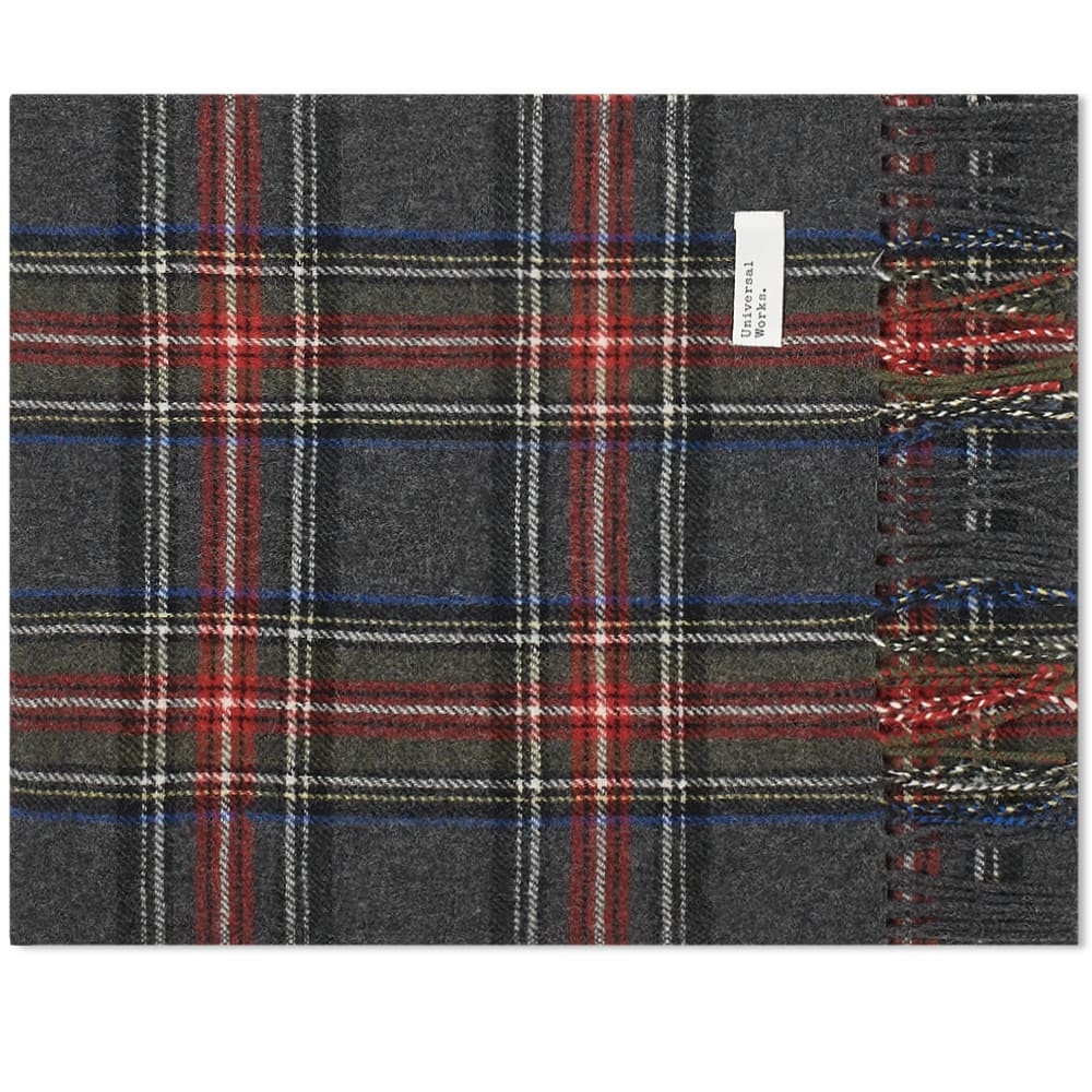 Universal Works Tartan Wool Scarf - 1