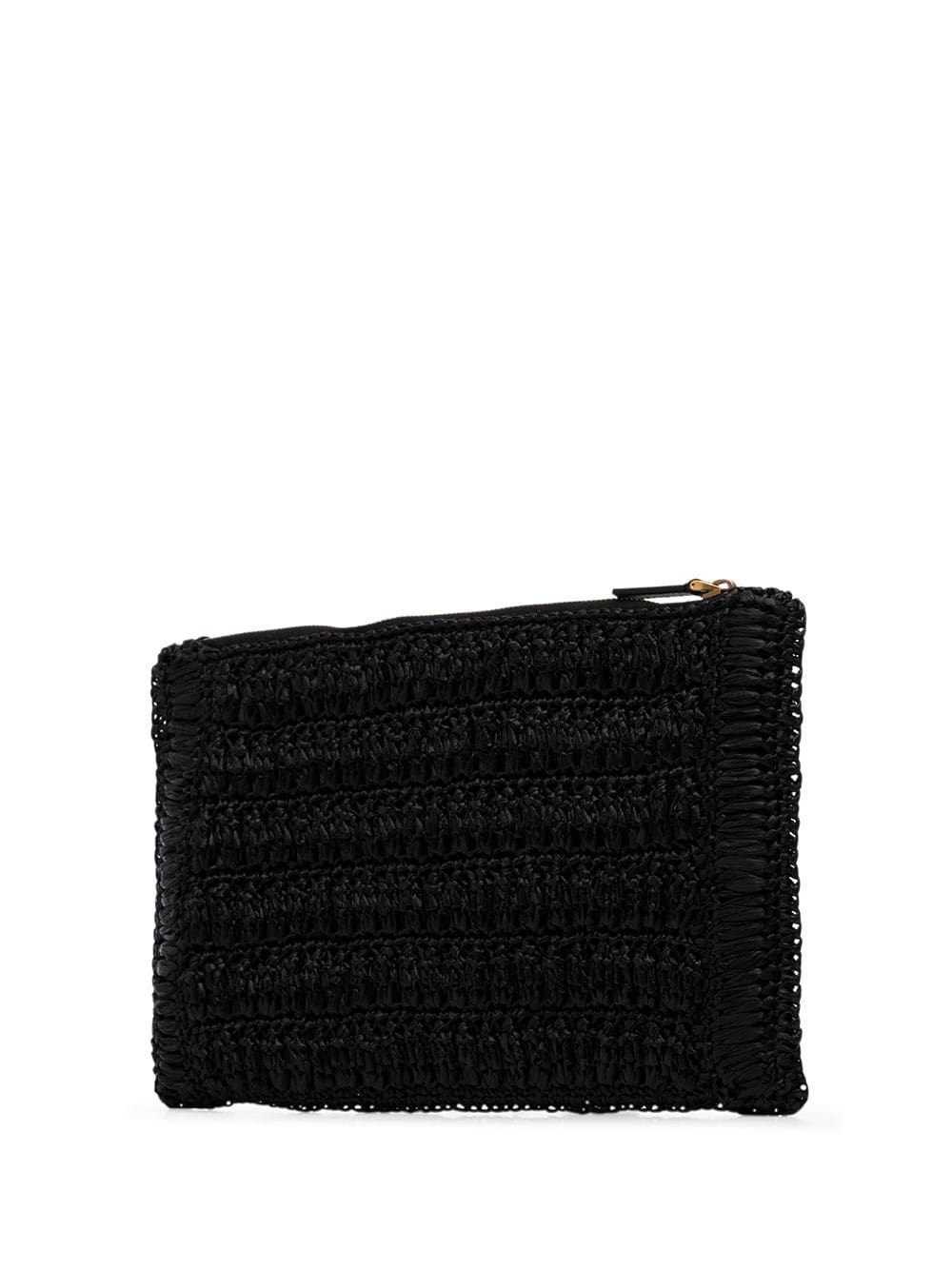 VLOGO raffia clutch - 2