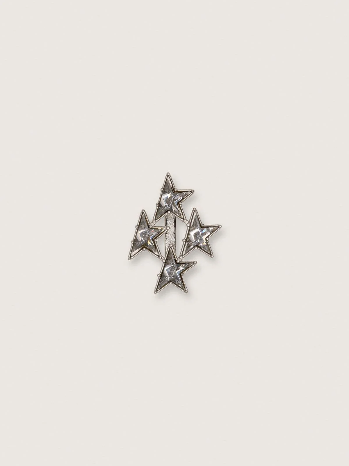 Silver-tone star lace loop - 1