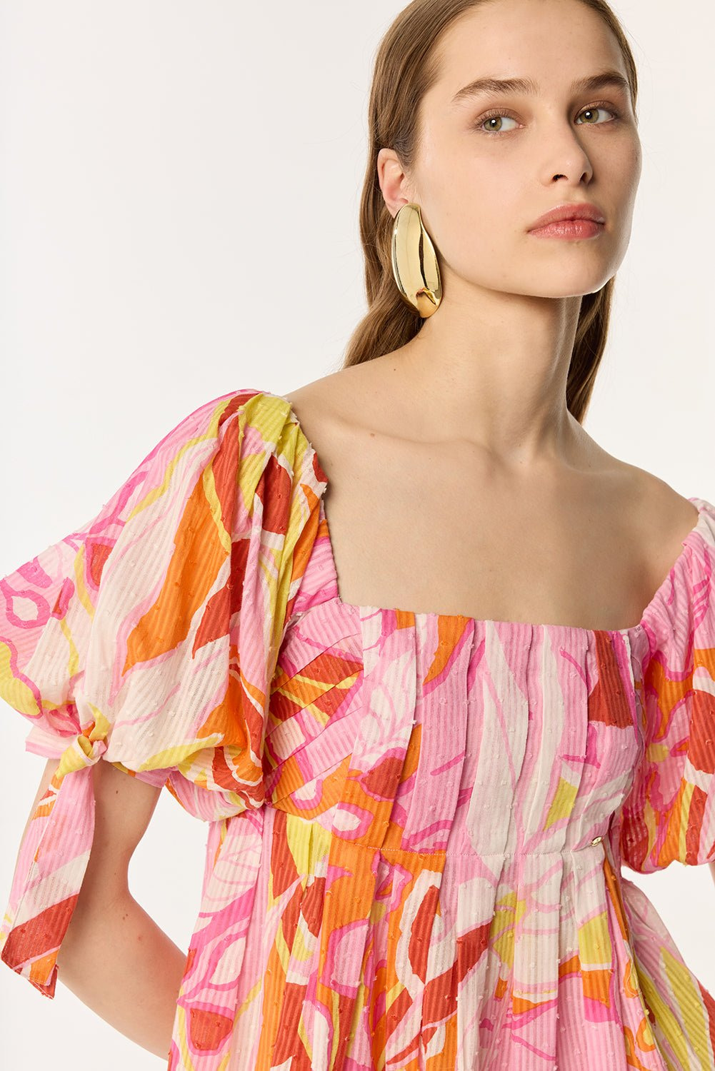 Mini Dress Catalina - Pink Macro Lilium - 3