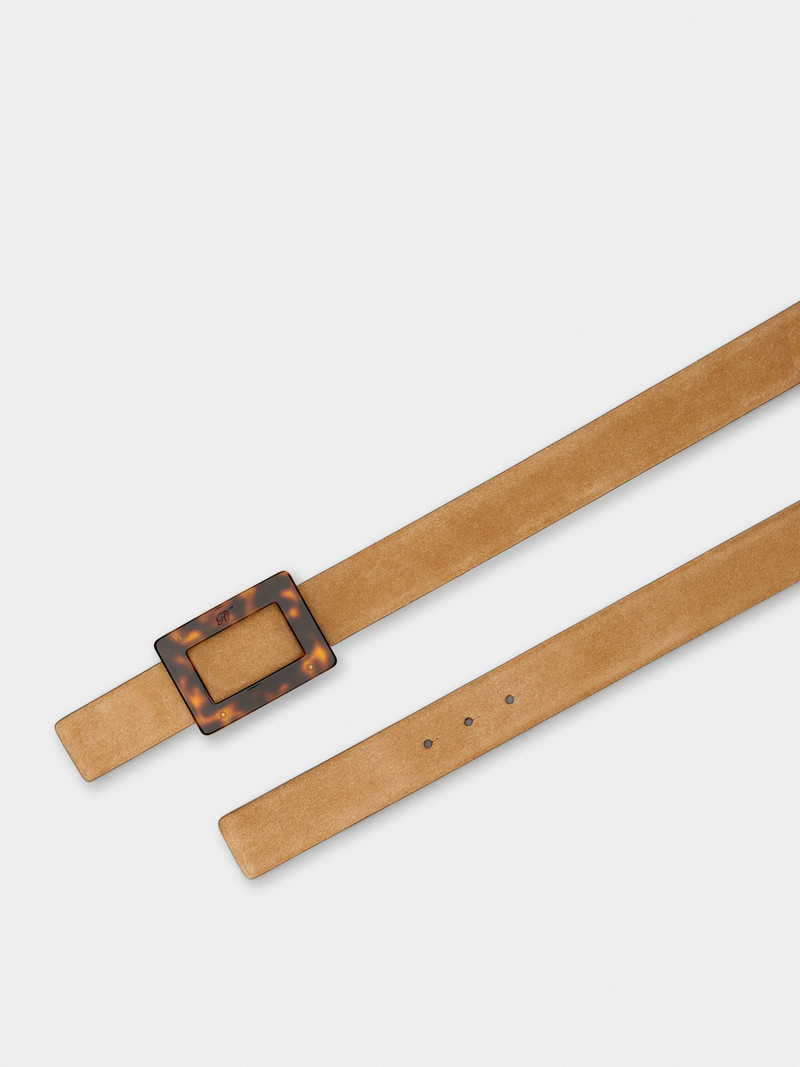 Belle Vivier Belt in suede 2