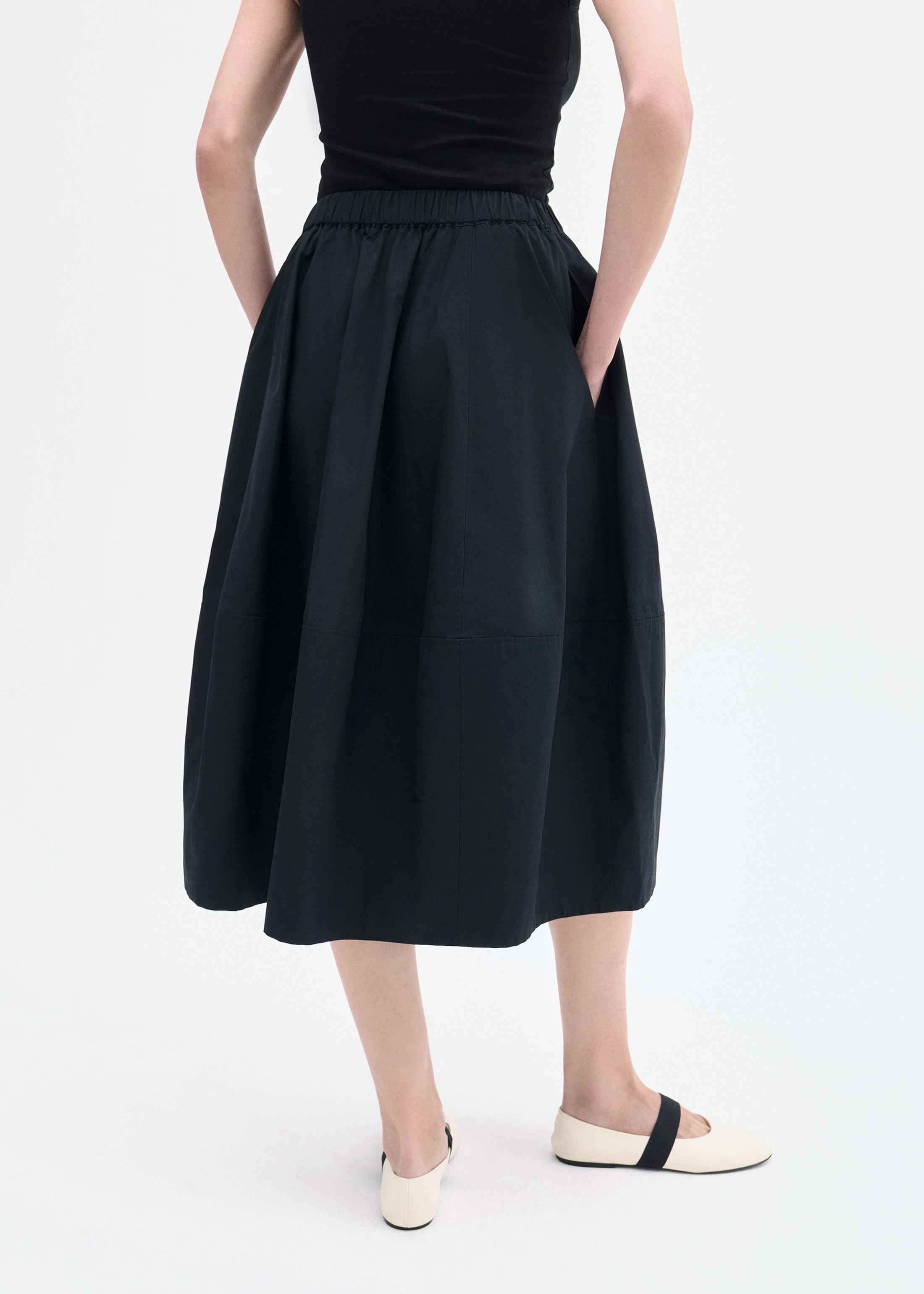 Full Skirt in Cotton Poplin - 4