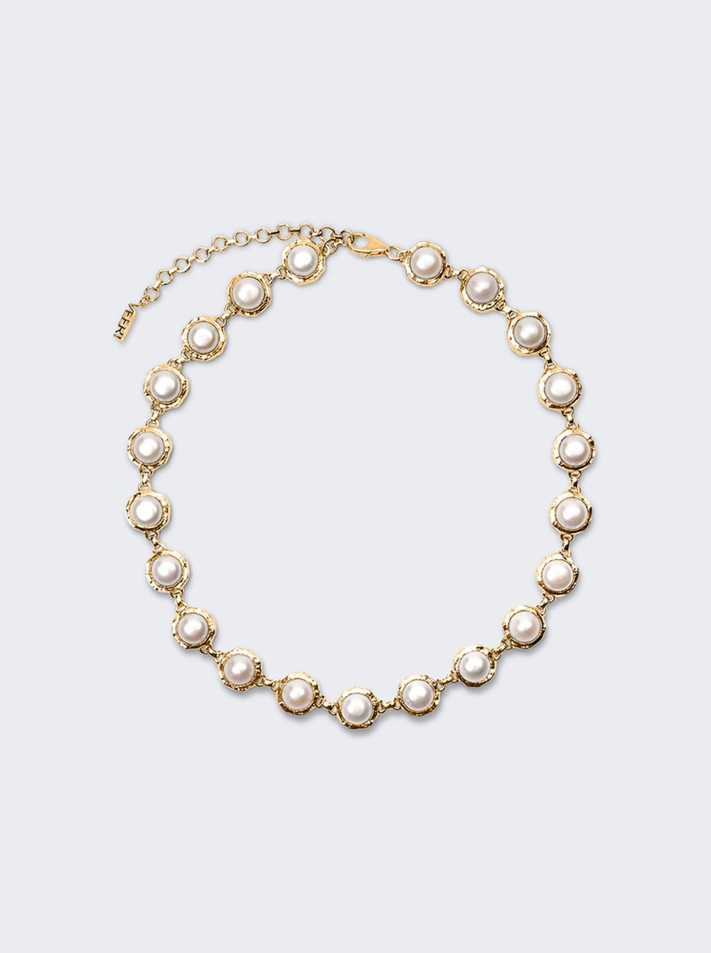 The Pearl Circle Necklace Yellow Gold - 1