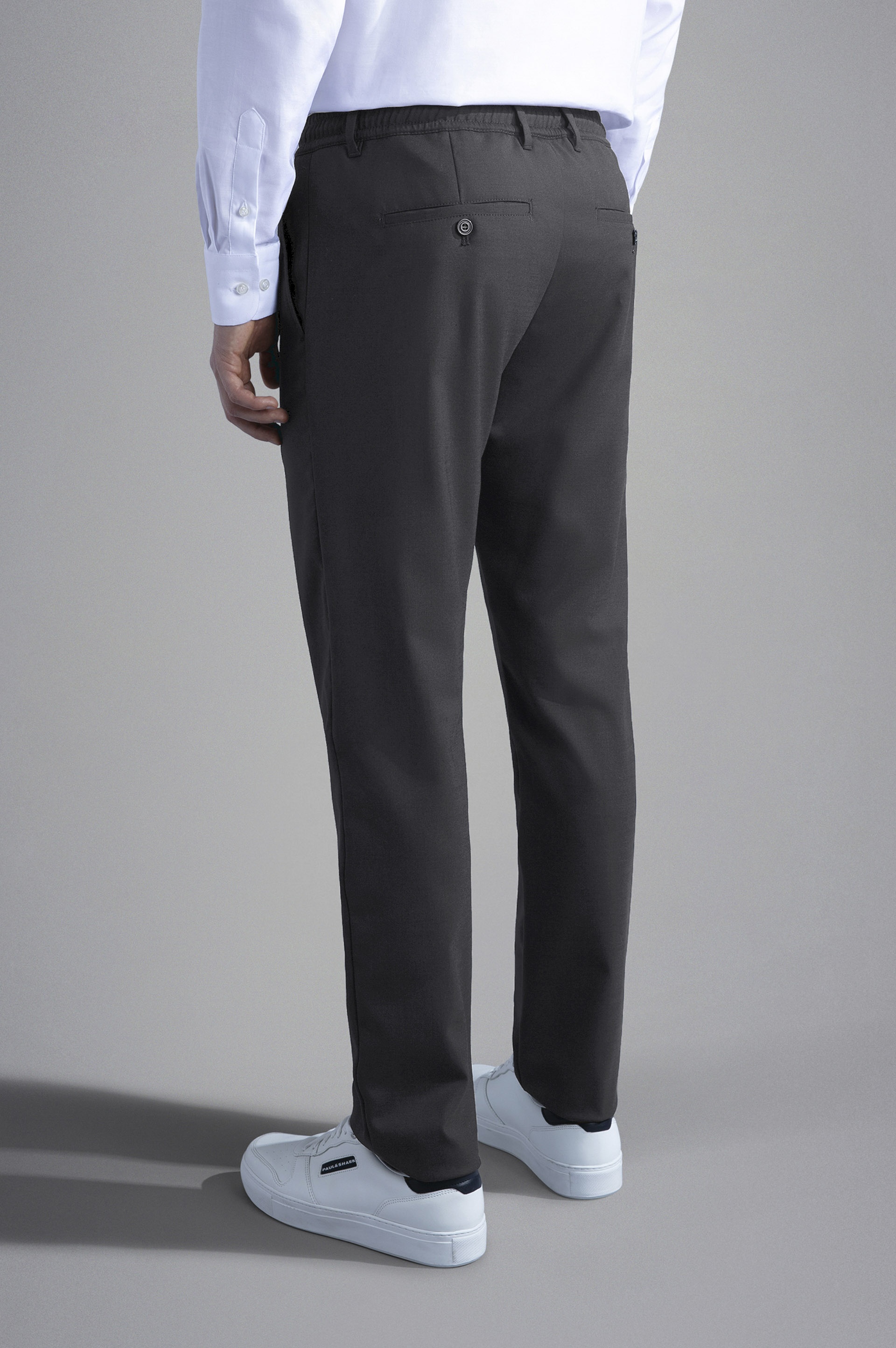 WOOL TECHNICAL FABRIC TROUSERS - 3